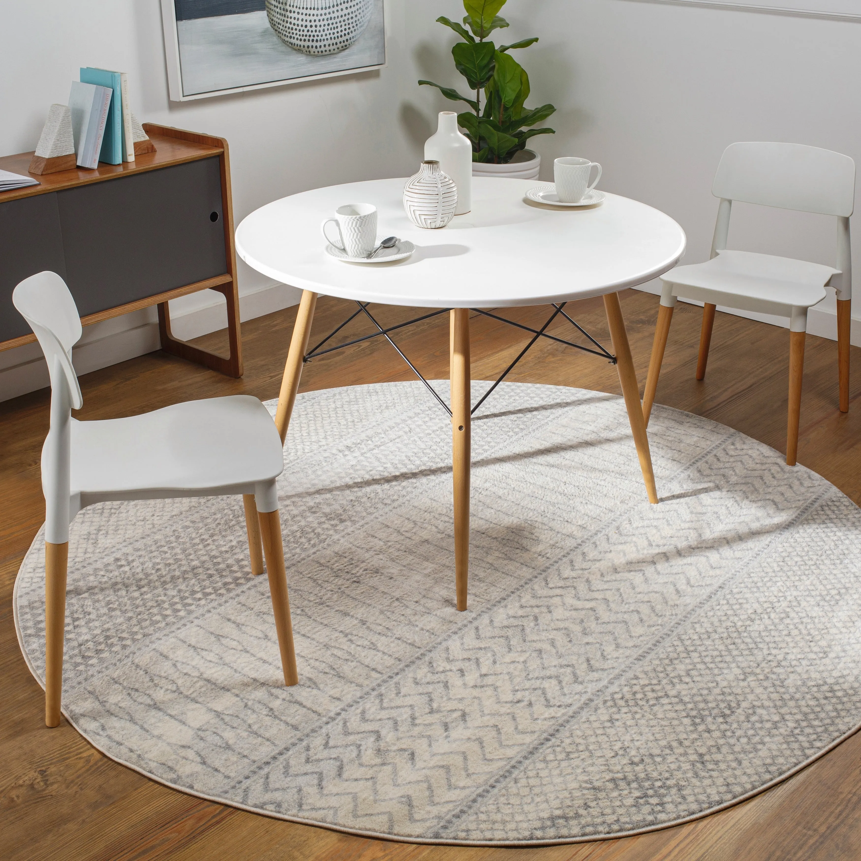 Livabliss Lovato Bohemian Block Print Area Rug