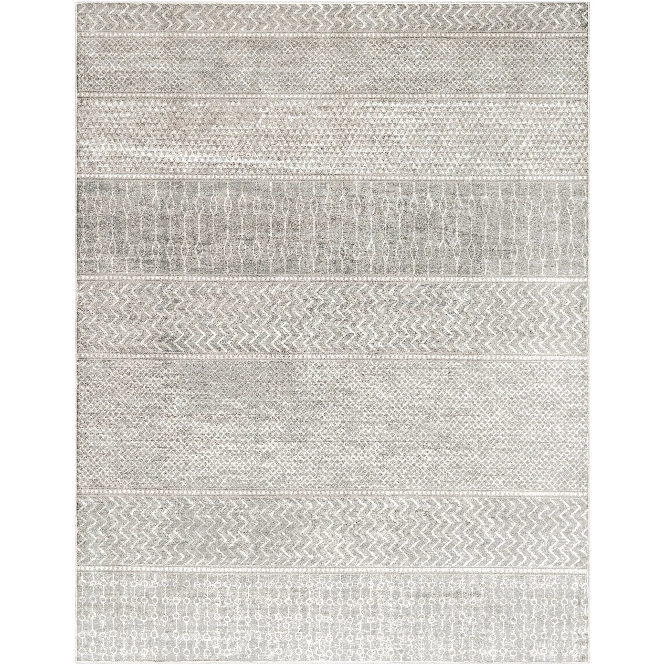 Livabliss Lovato Bohemian Block Print Area Rug