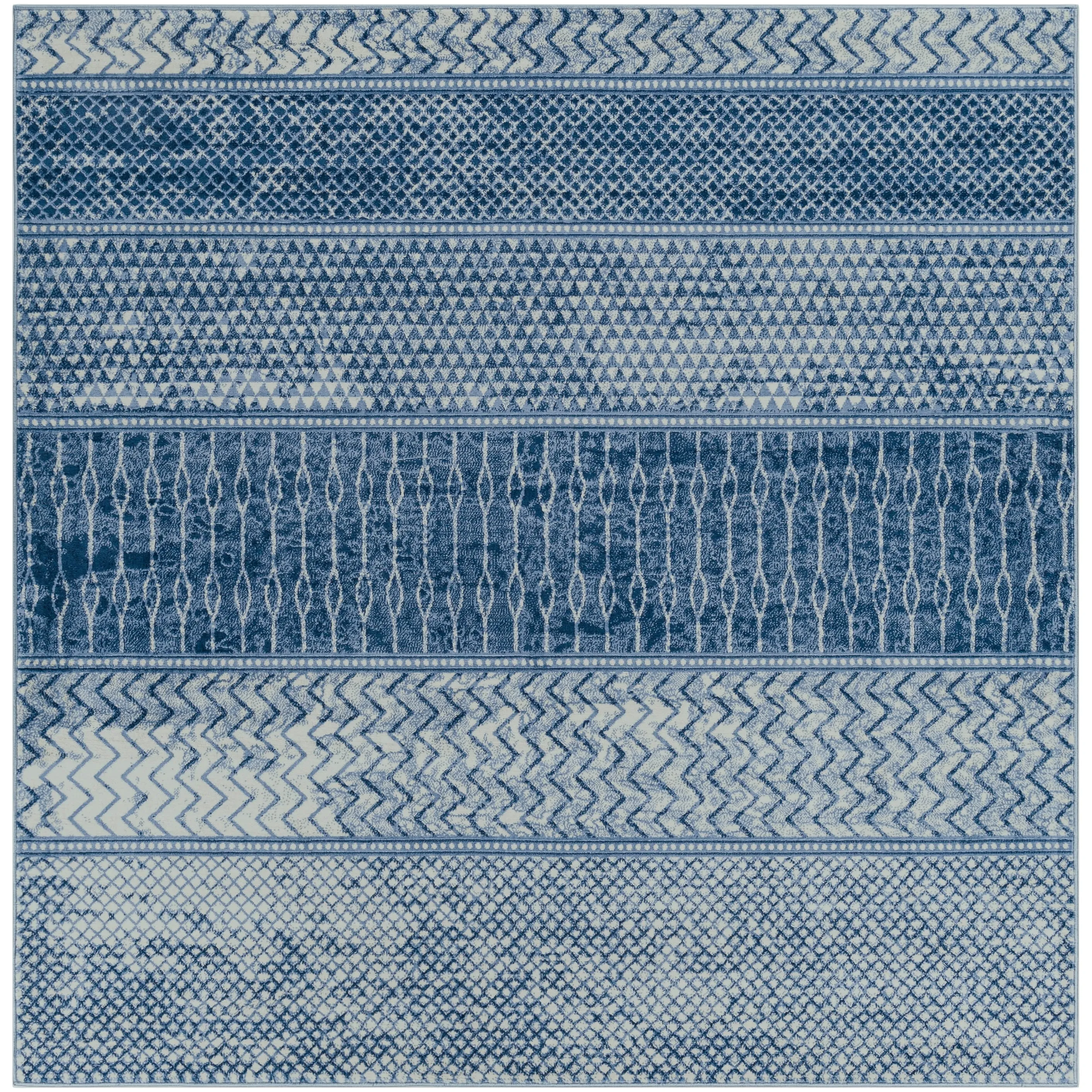 Livabliss Lovato Bohemian Block Print Area Rug