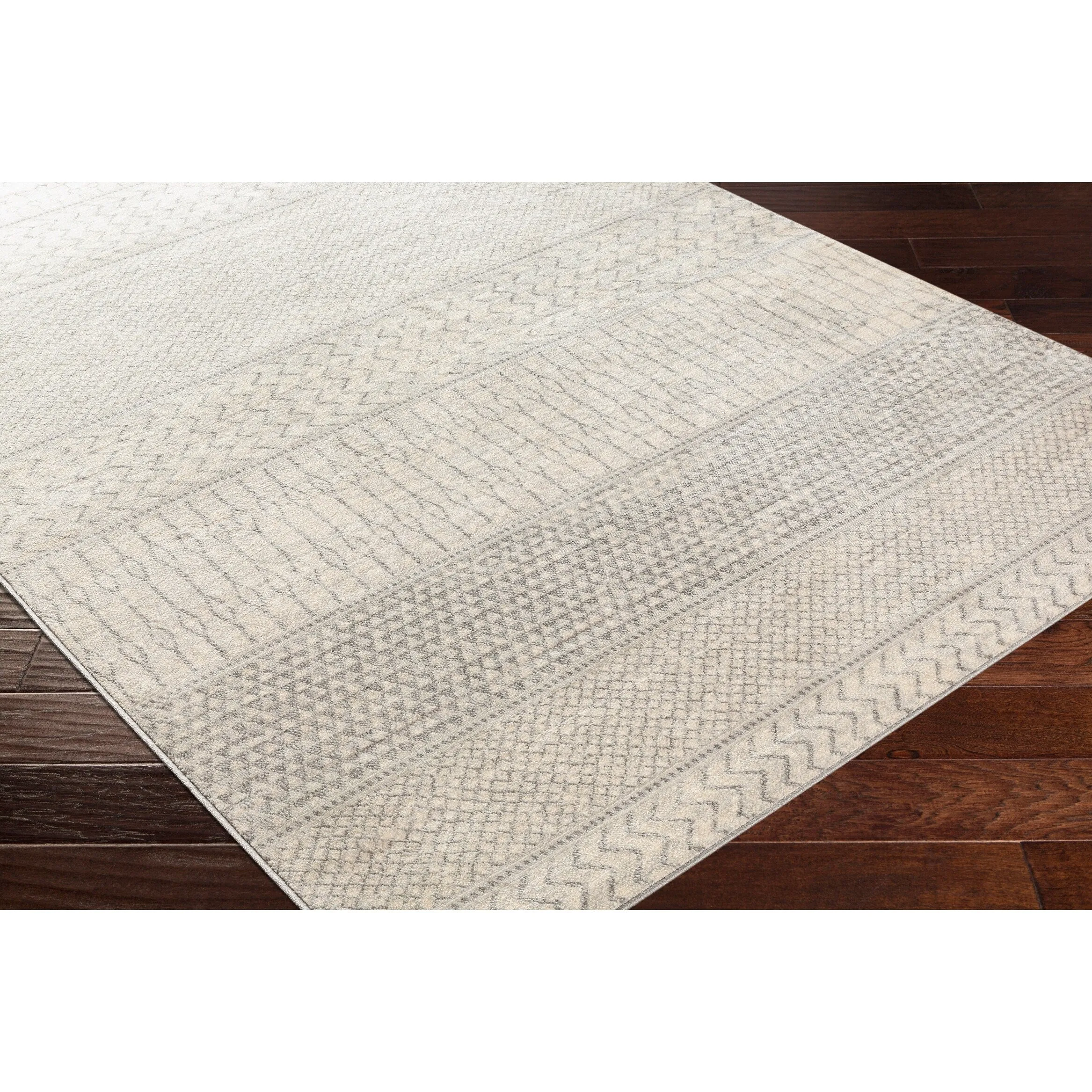Livabliss Lovato Bohemian Block Print Area Rug