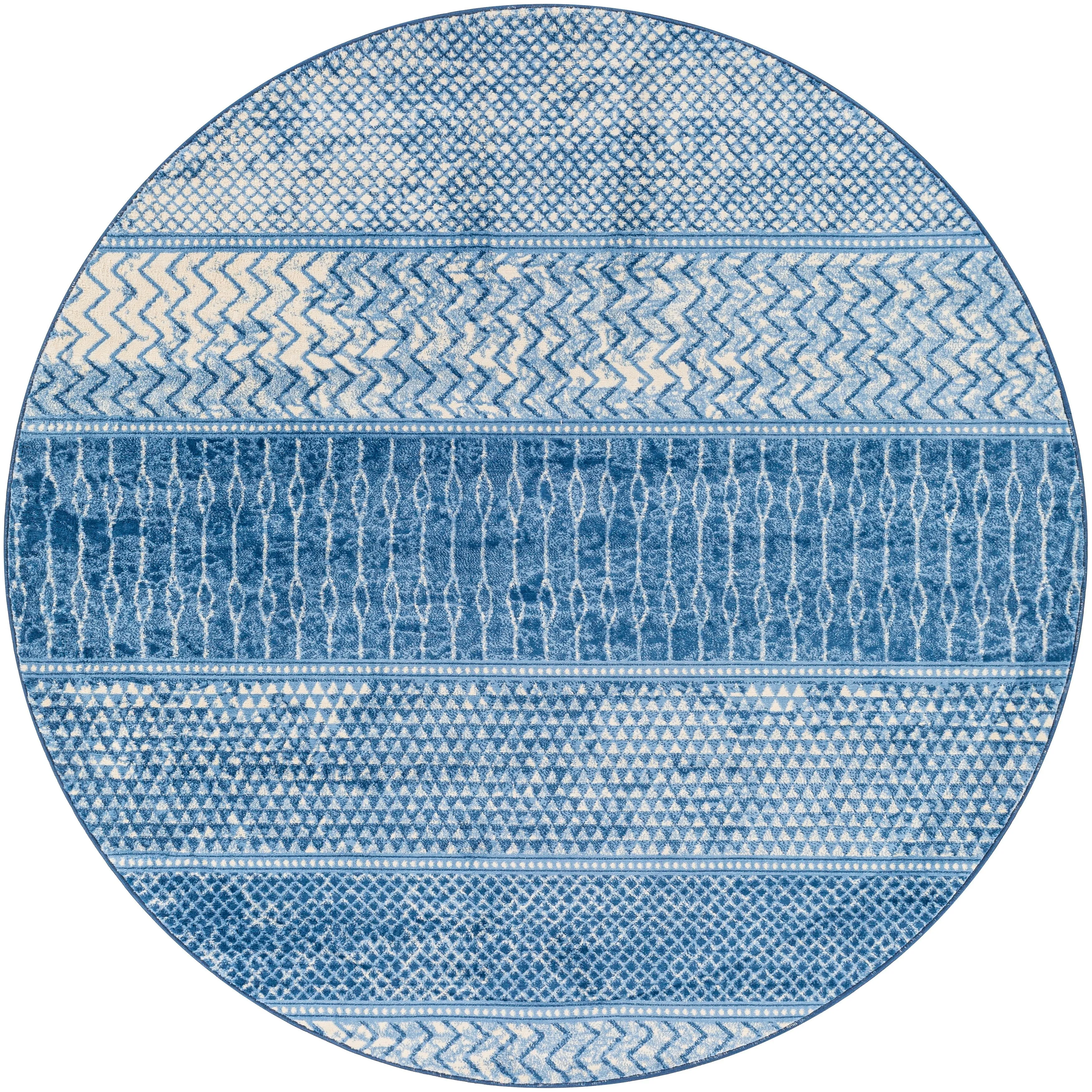 Livabliss Lovato Bohemian Block Print Area Rug