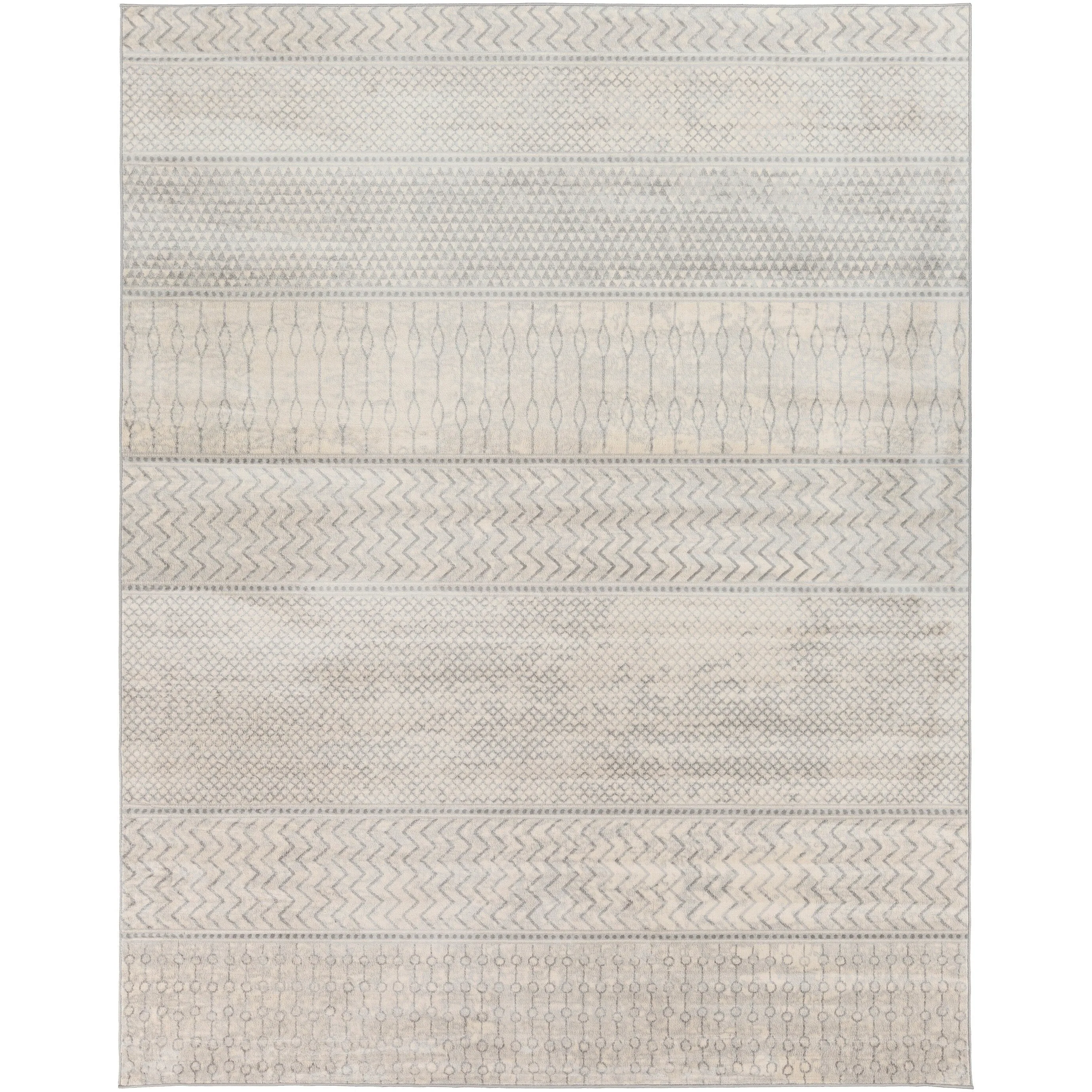 Livabliss Lovato Bohemian Block Print Area Rug