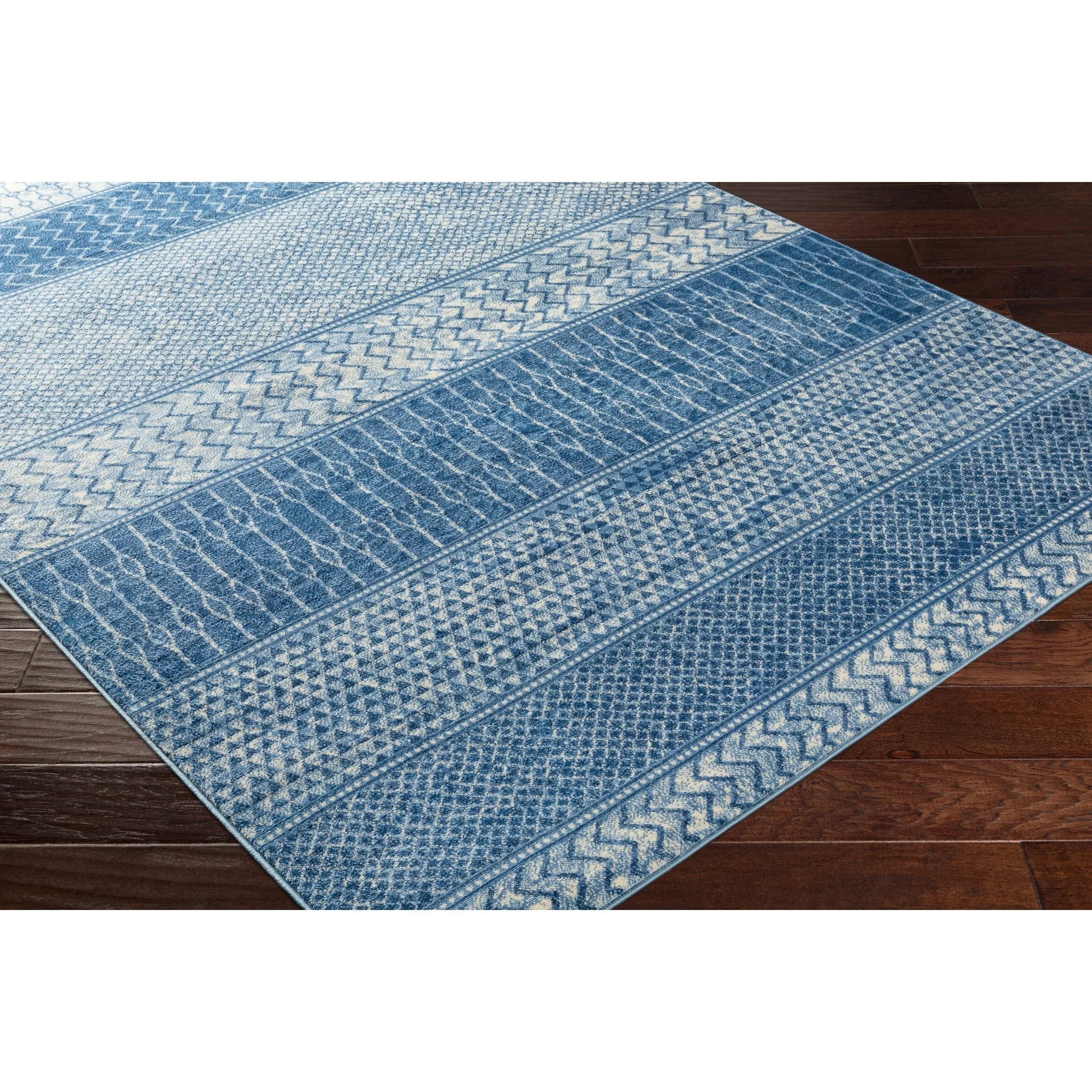 Livabliss Lovato Bohemian Block Print Area Rug