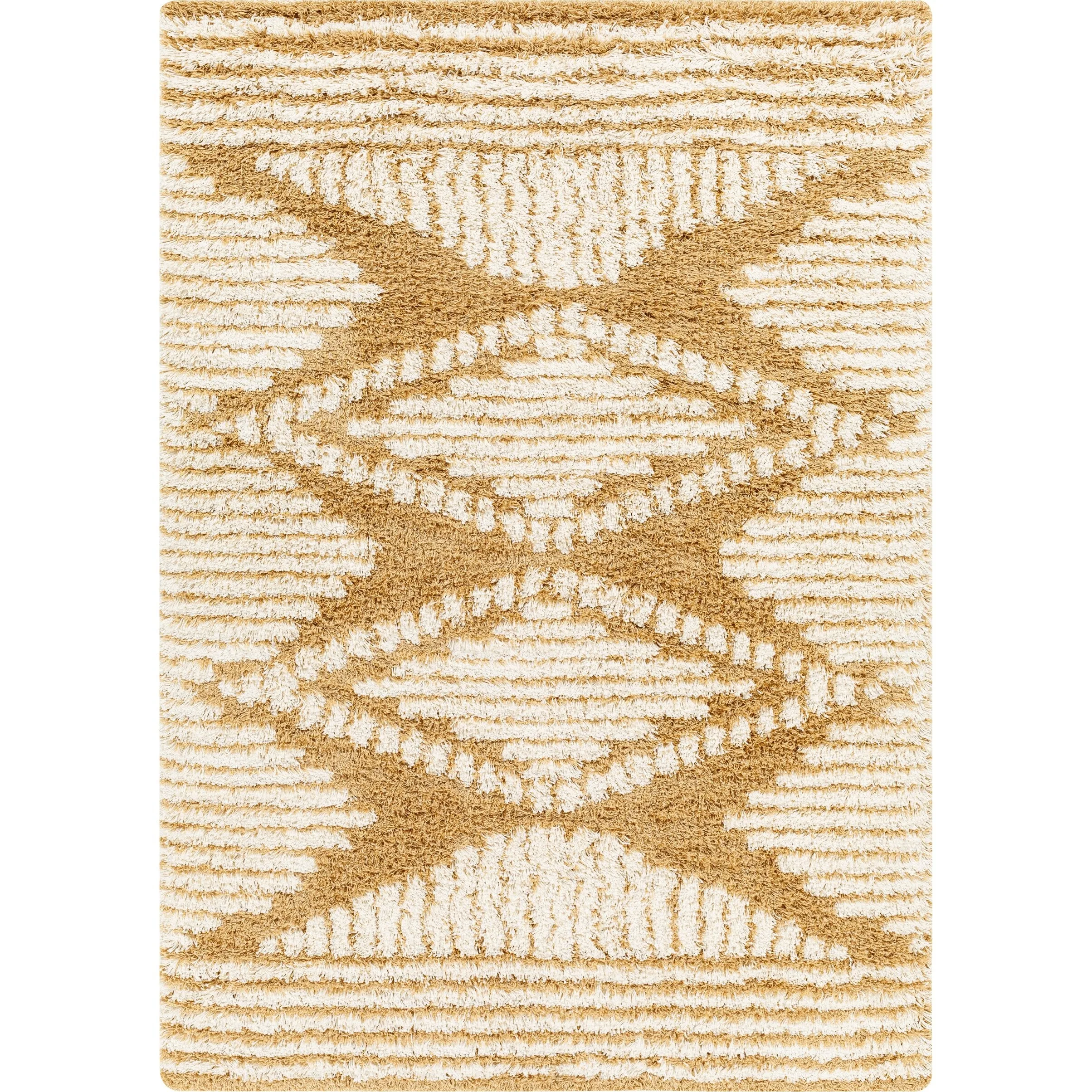 Livabliss Madini Moroccan Diamond Plush Area Rug