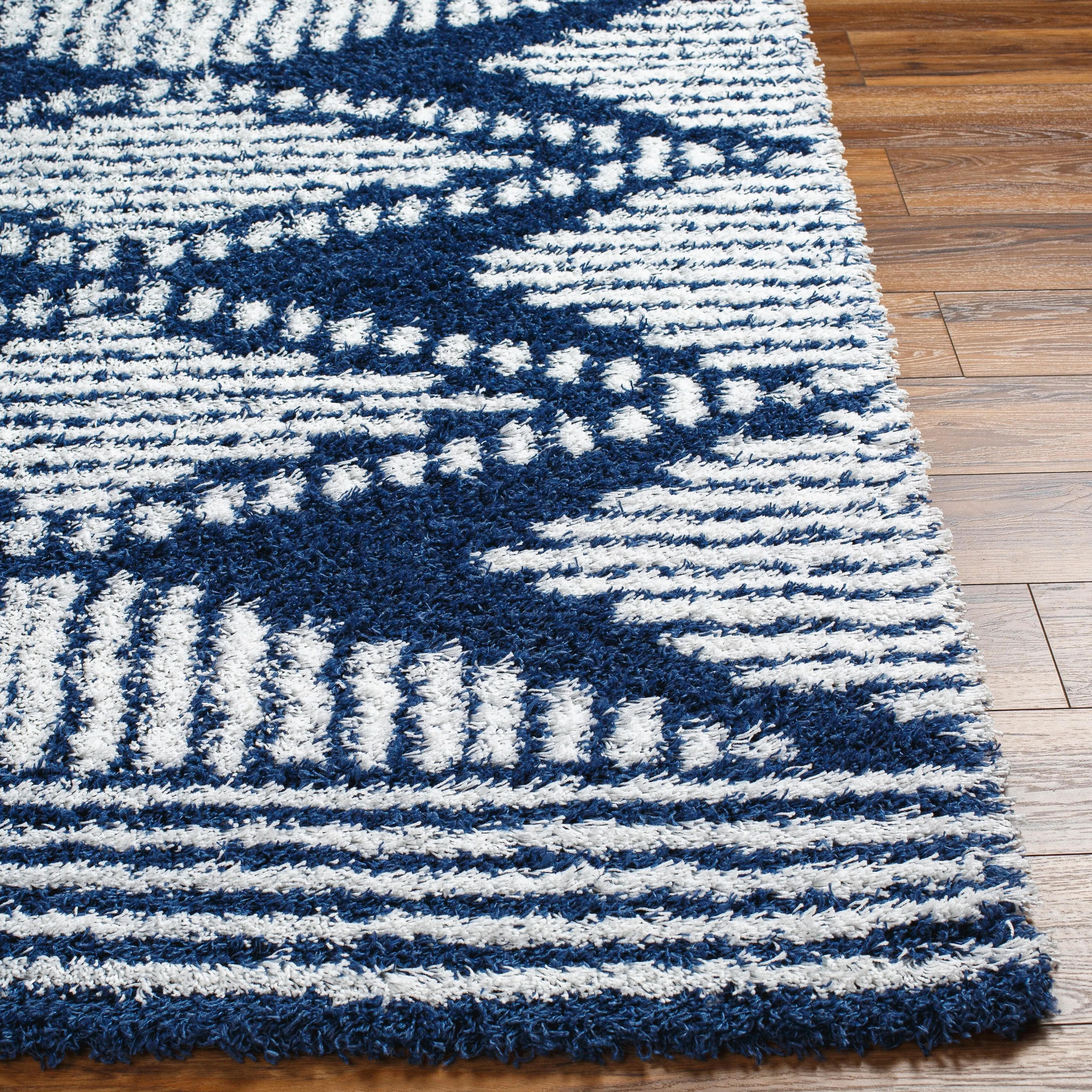 Livabliss Madini Moroccan Diamond Plush Area Rug