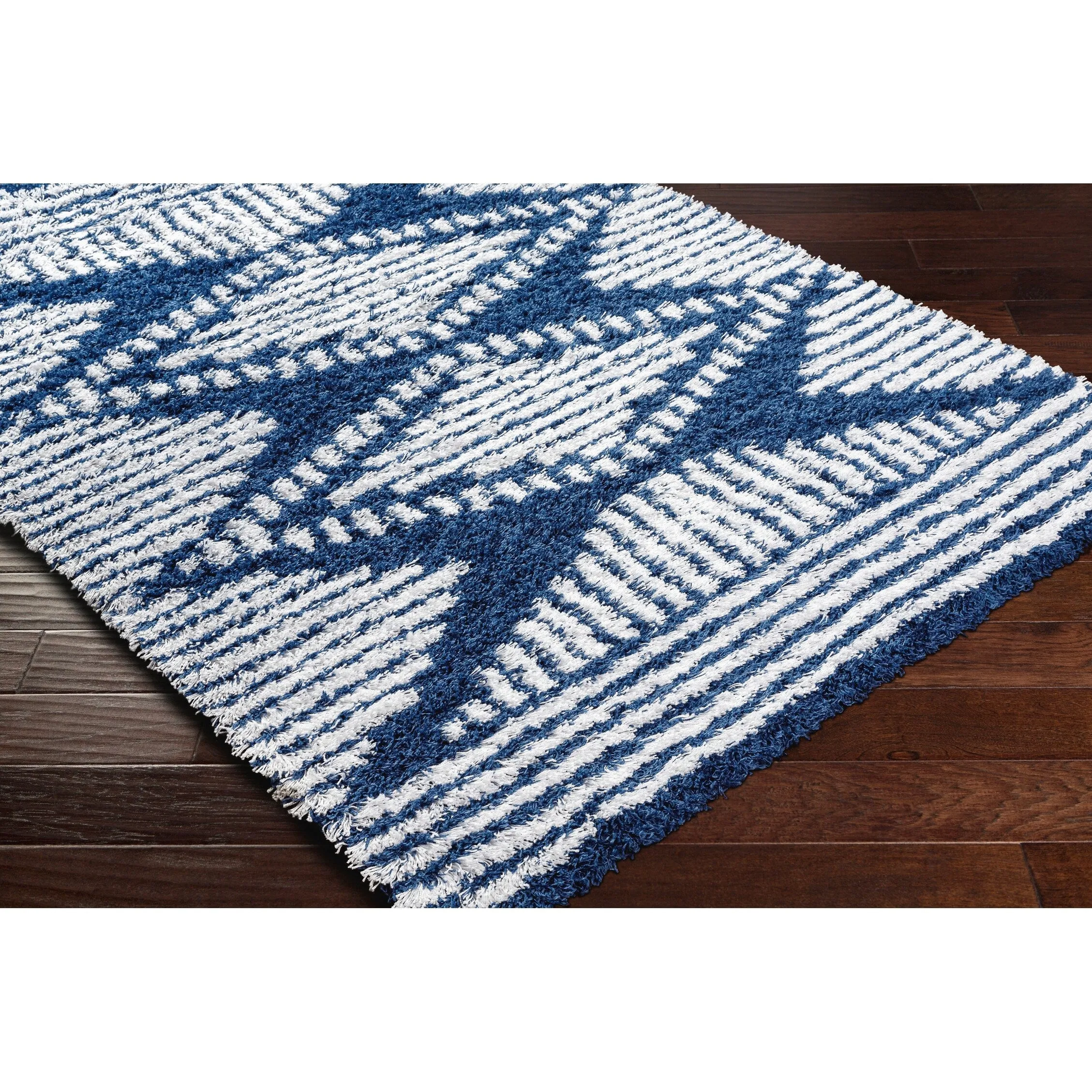 Livabliss Madini Moroccan Diamond Plush Area Rug