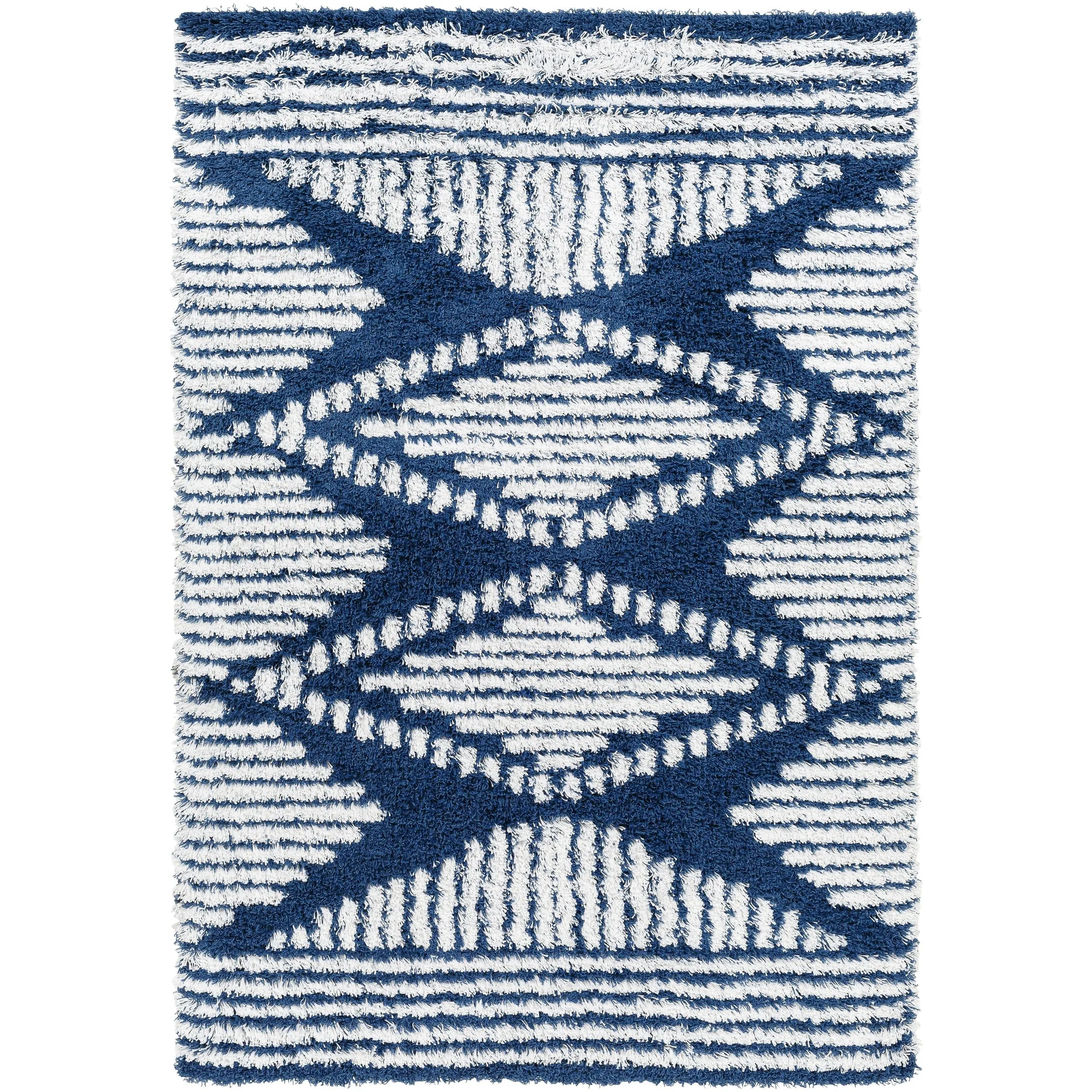 Livabliss Madini Moroccan Diamond Plush Area Rug