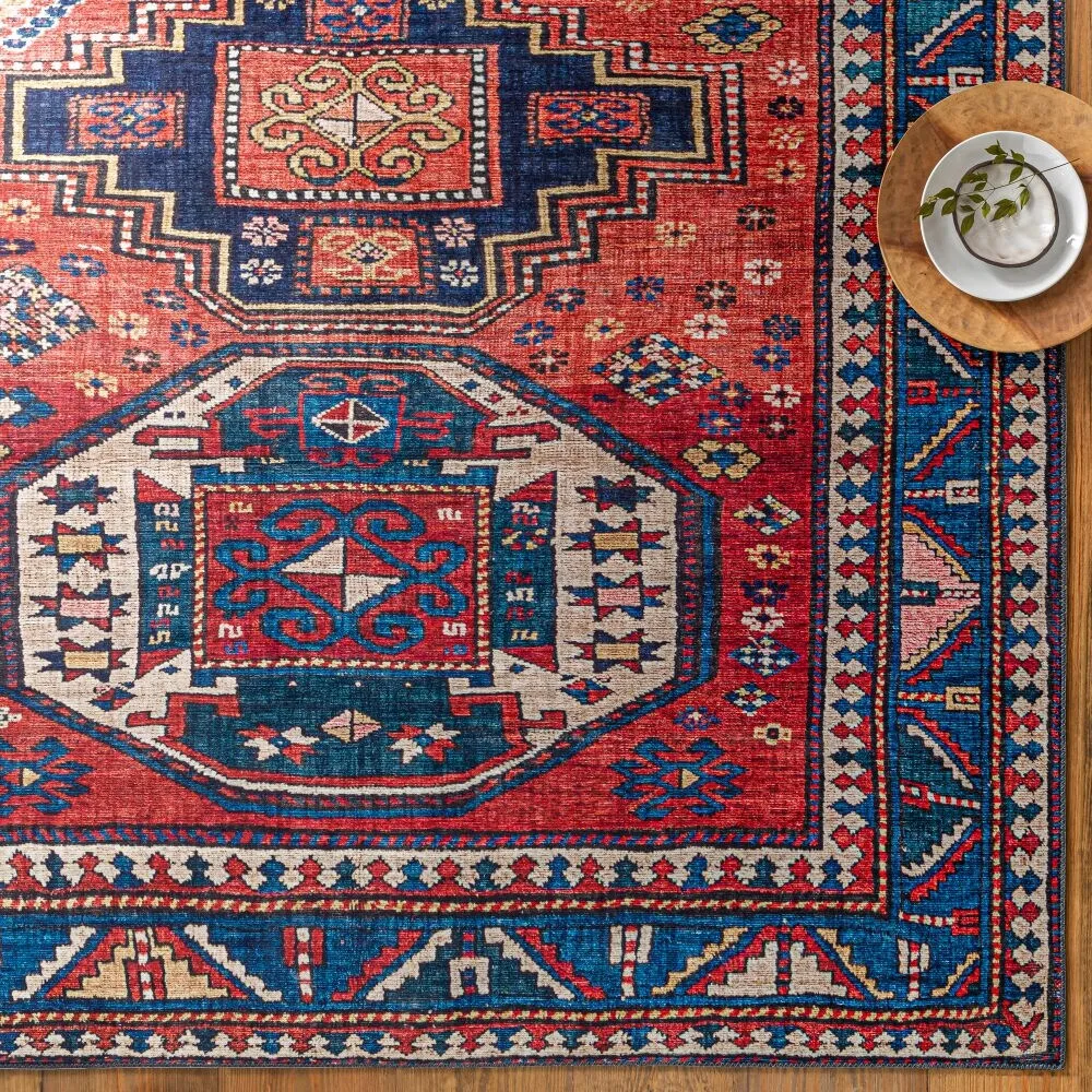 Livabliss Marzel Persian Kazak Printed Area Rug