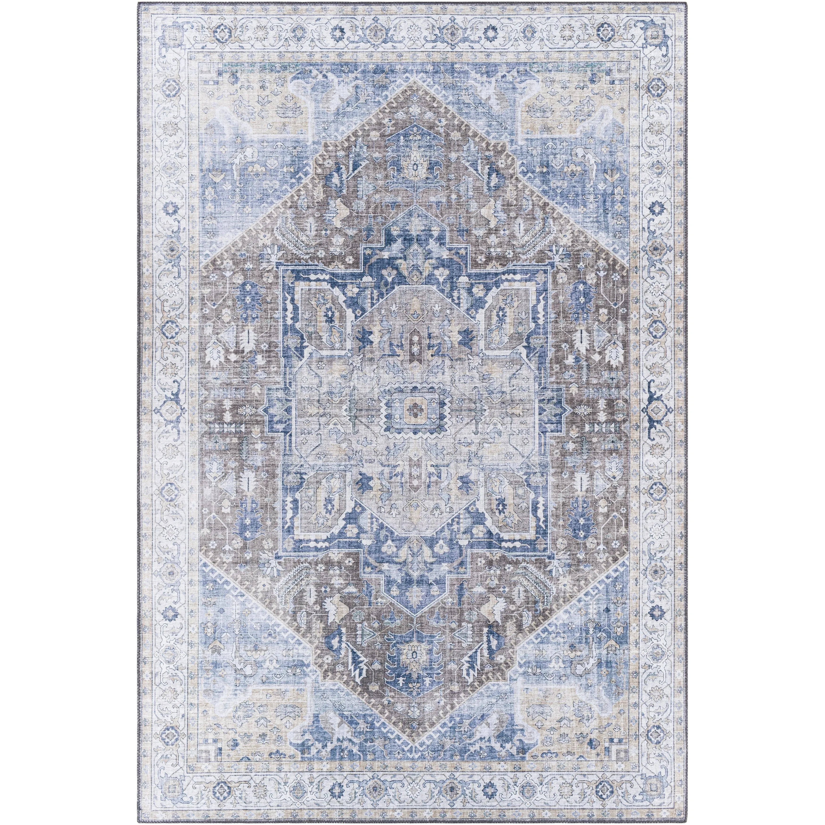 Livabliss Mitika Vintage Medallion Area Rug