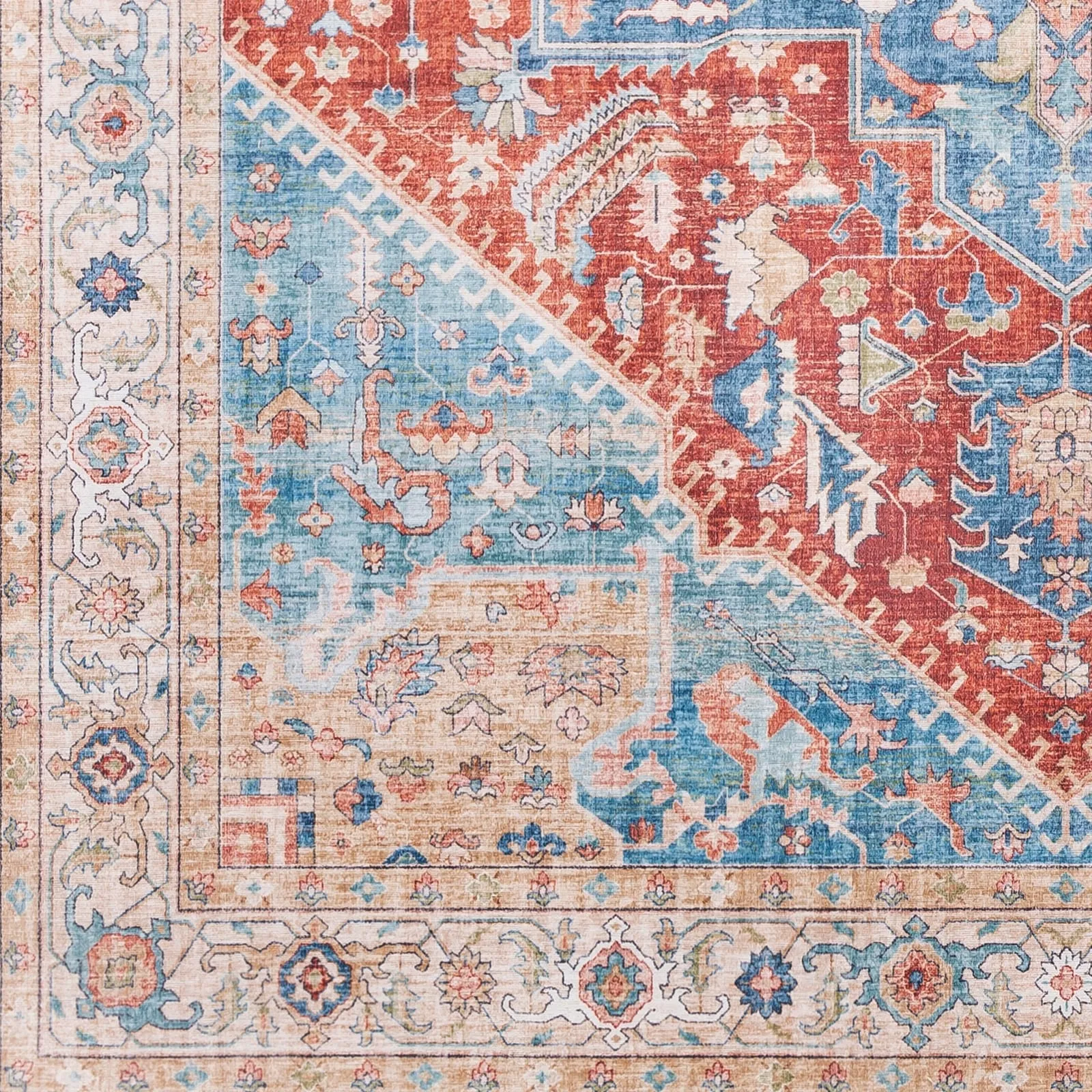 Livabliss Mitika Vintage Medallion Area Rug