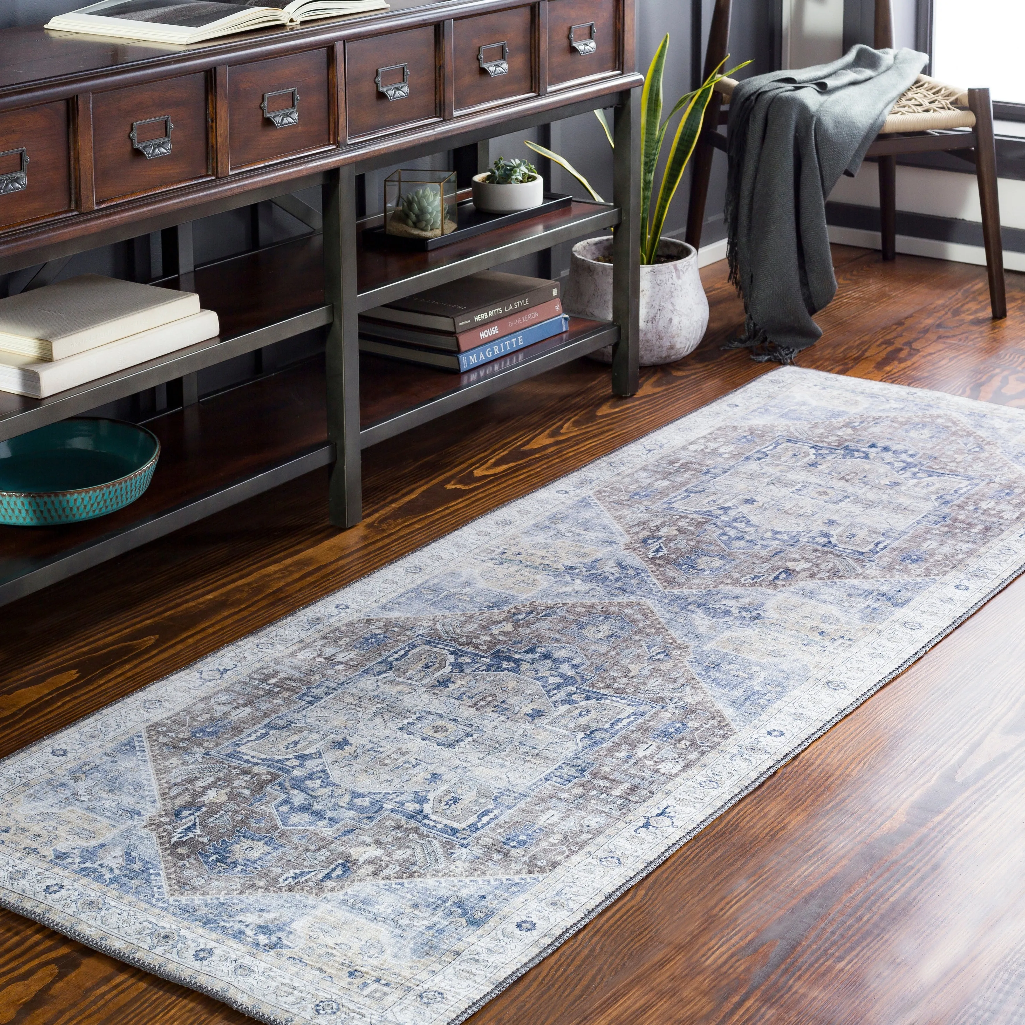 Livabliss Mitika Vintage Medallion Area Rug