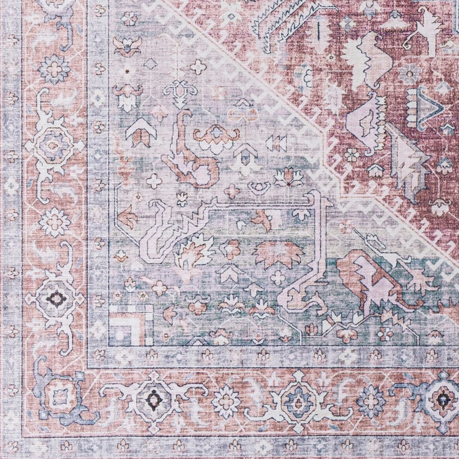 Livabliss Mitika Vintage Medallion Area Rug