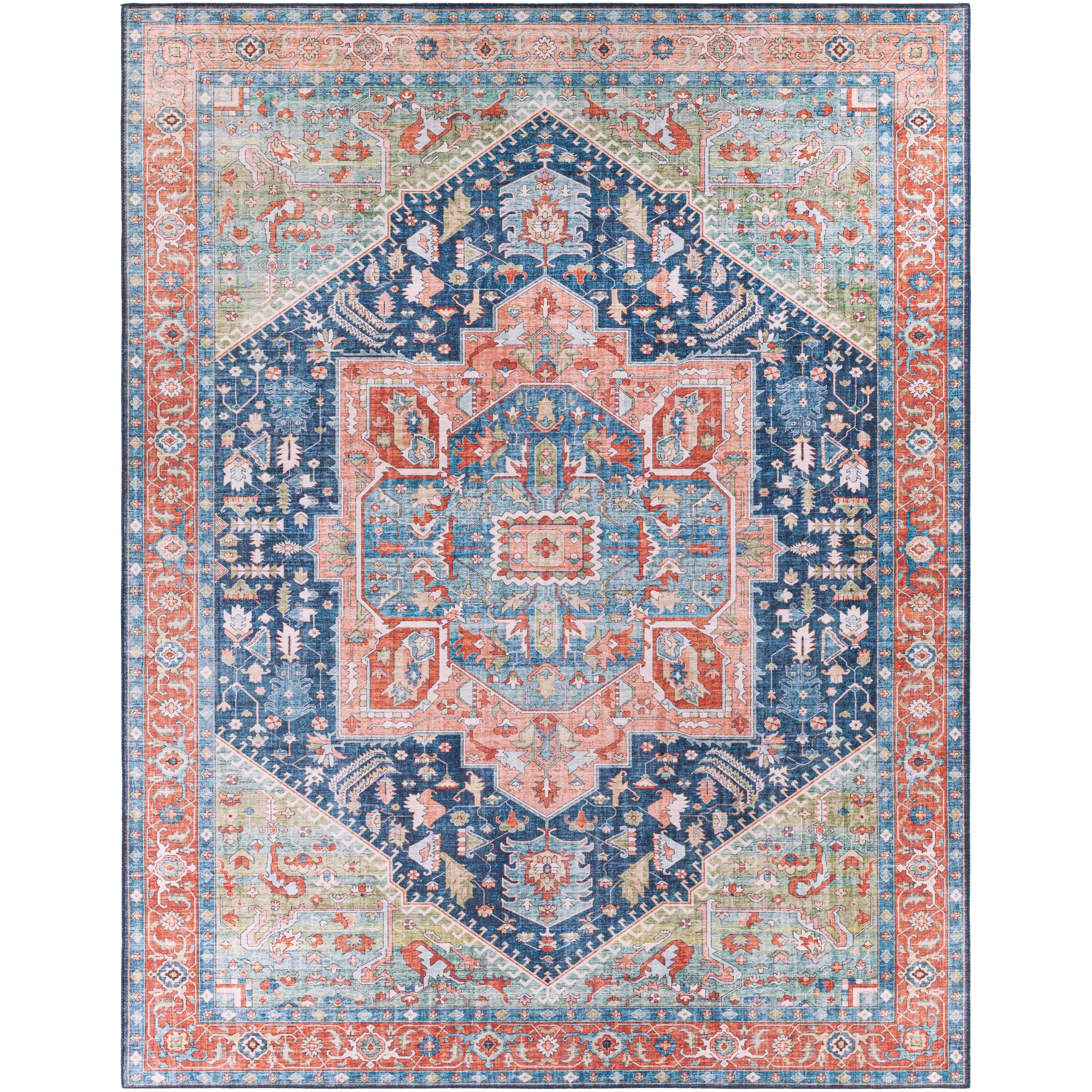 Livabliss Mitika Vintage Medallion Area Rug