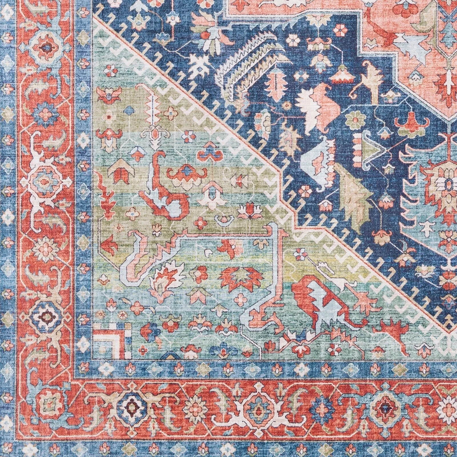Livabliss Mitika Vintage Medallion Area Rug