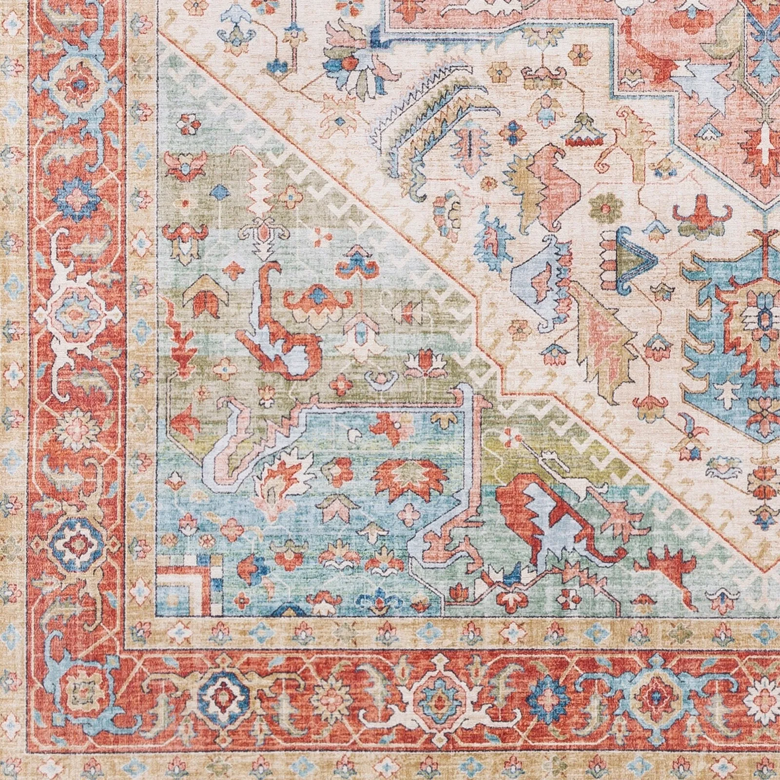 Livabliss Mitika Vintage Medallion Area Rug