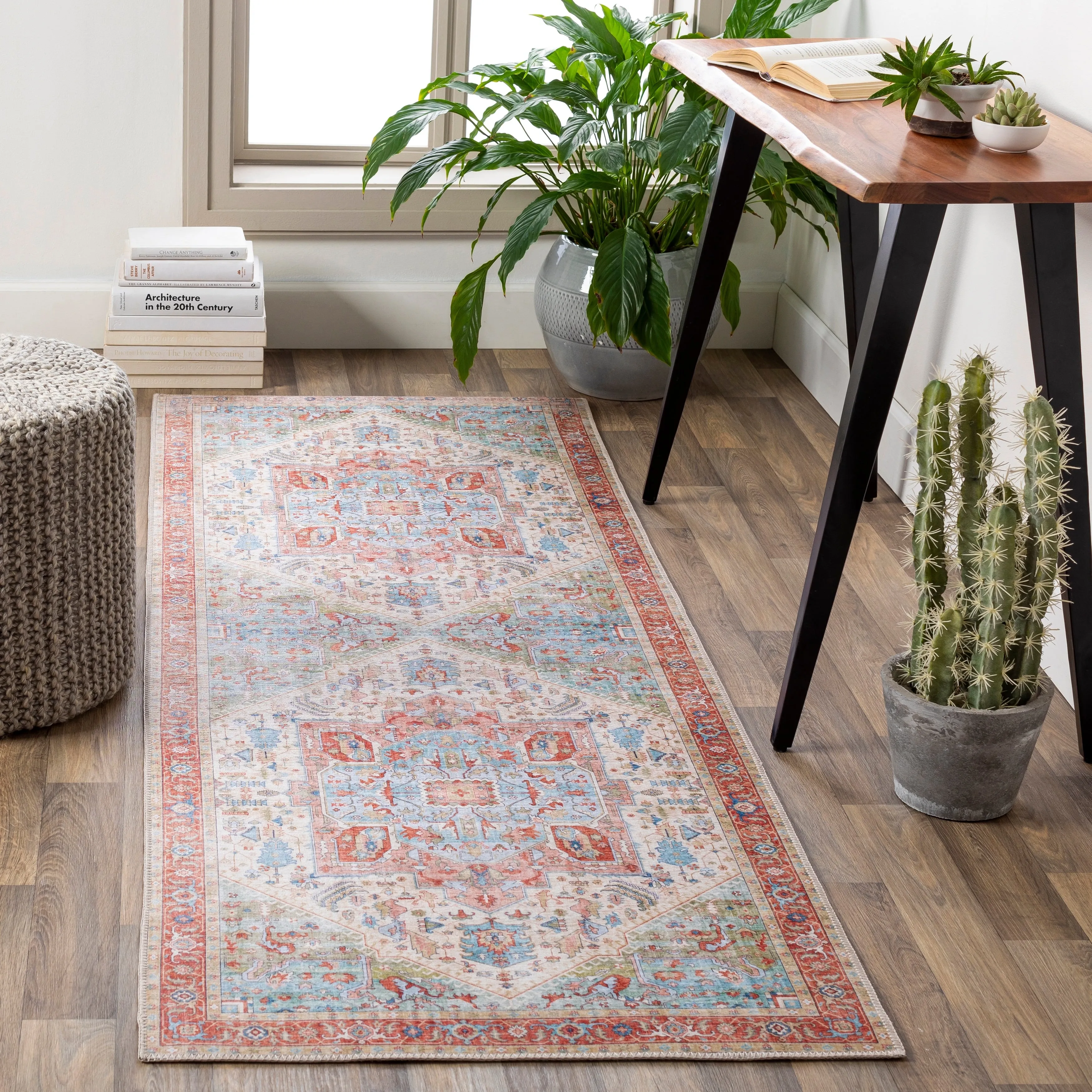 Livabliss Mitika Vintage Medallion Area Rug