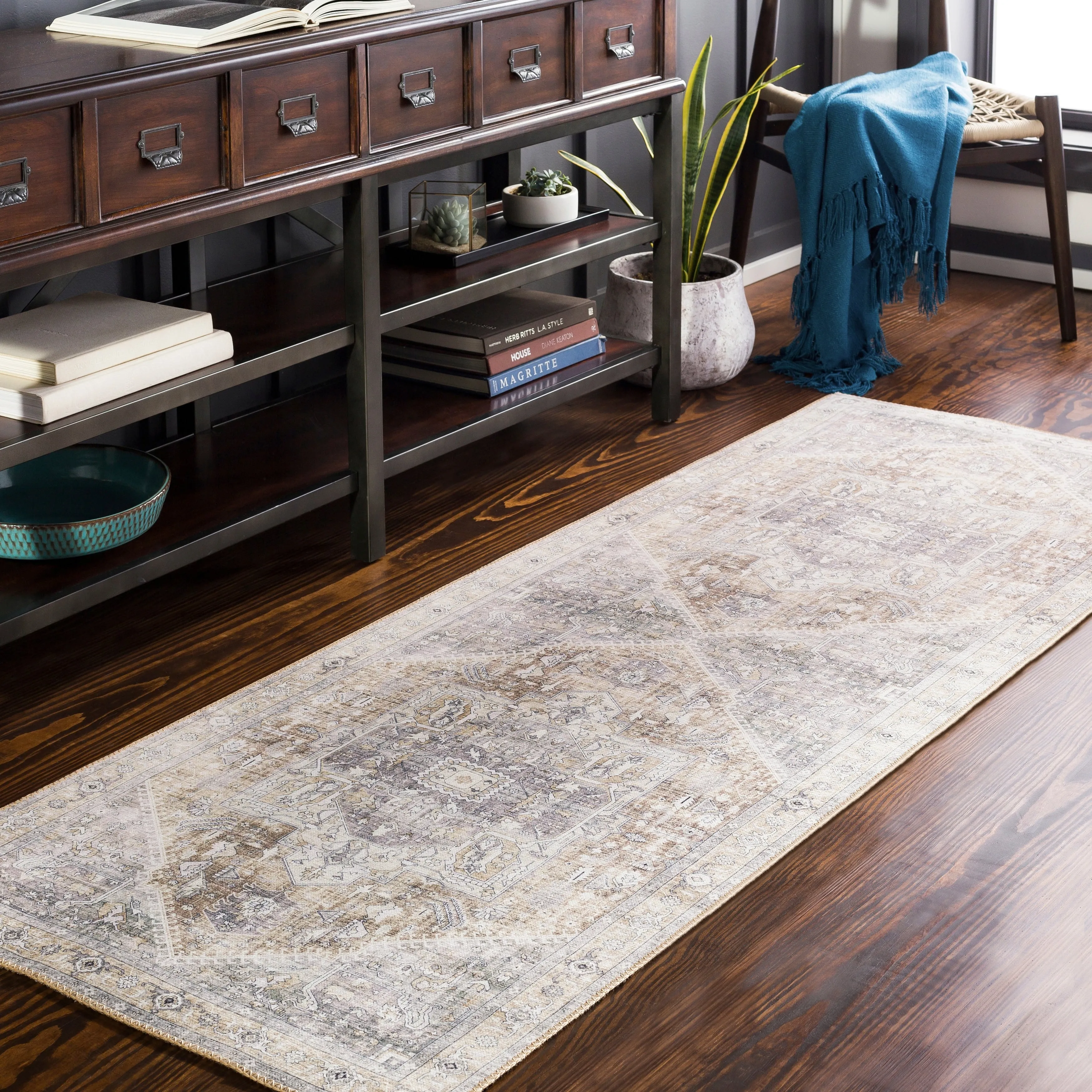 Livabliss Mitika Vintage Medallion Area Rug
