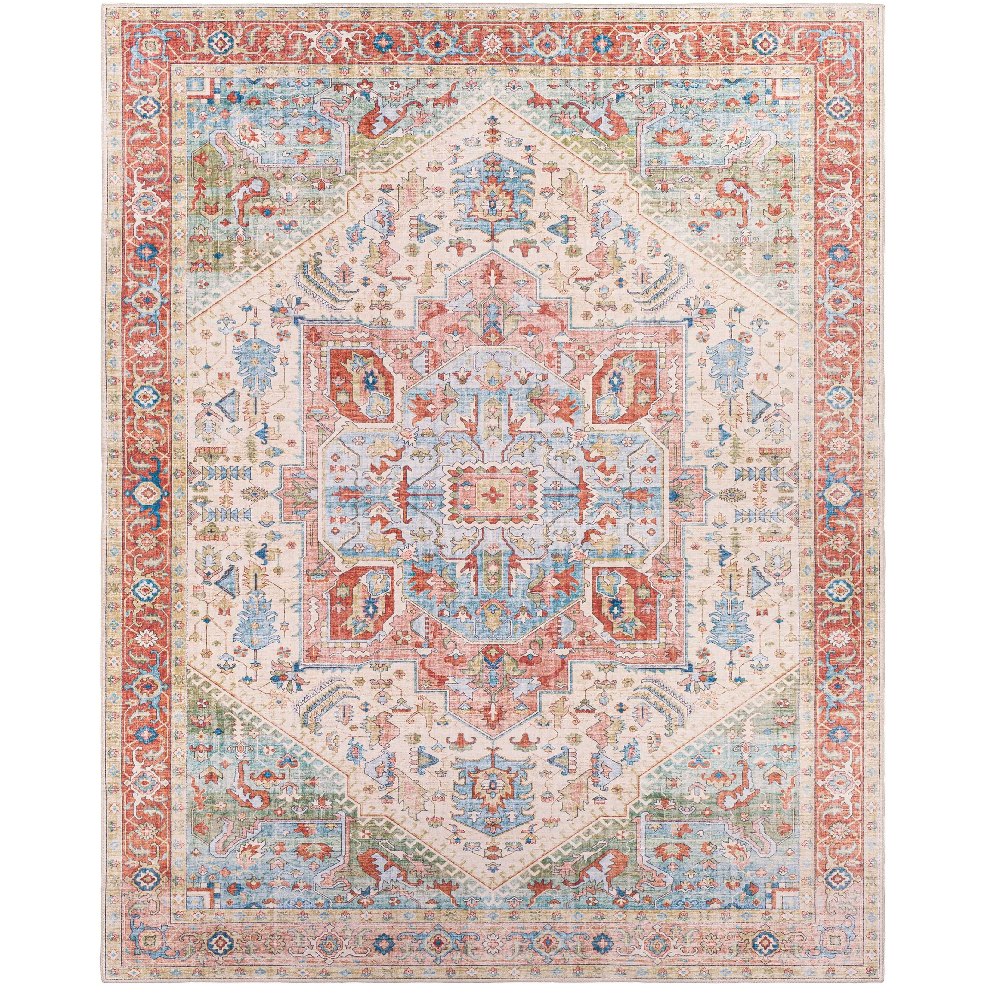 Livabliss Mitika Vintage Medallion Area Rug