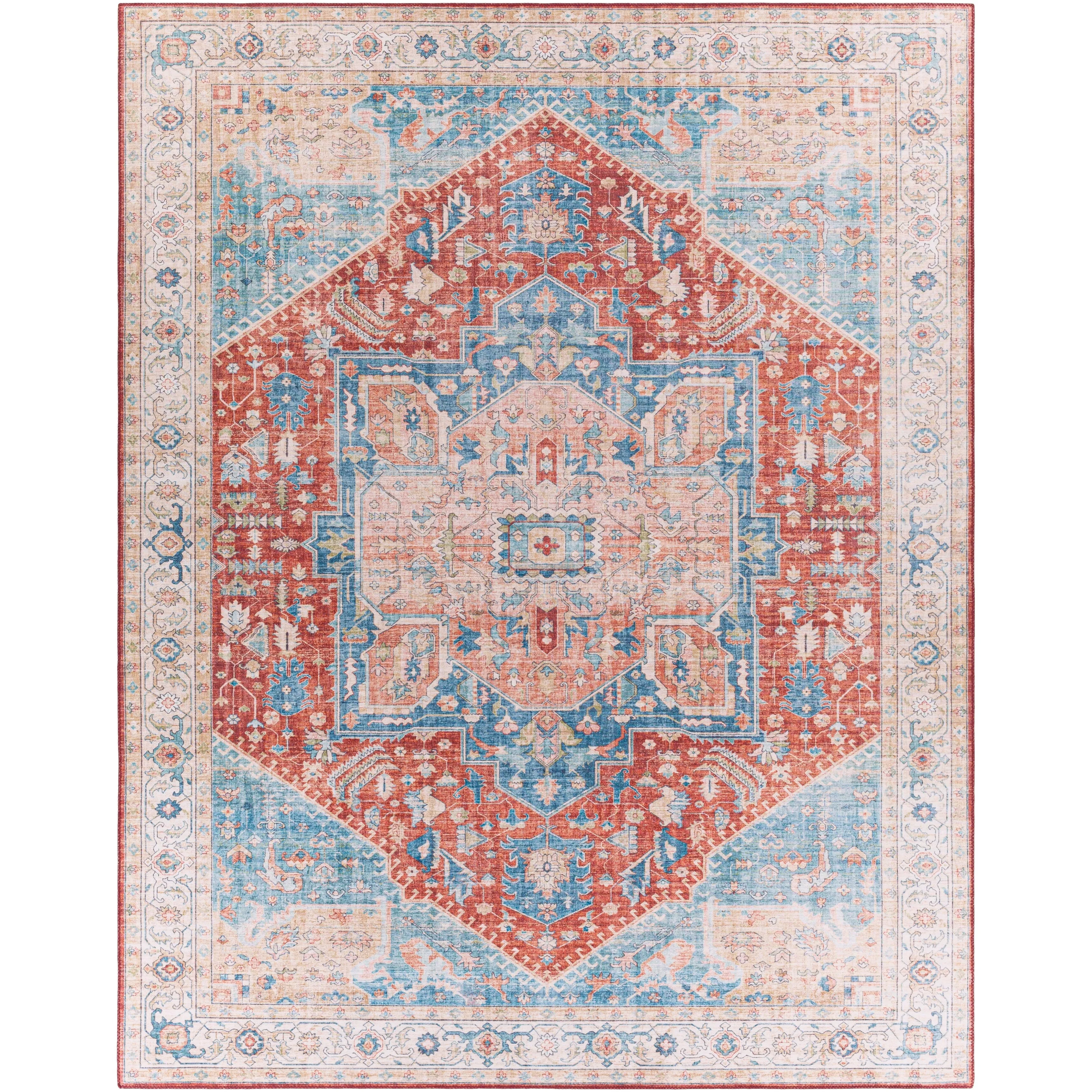 Livabliss Mitika Vintage Medallion Area Rug