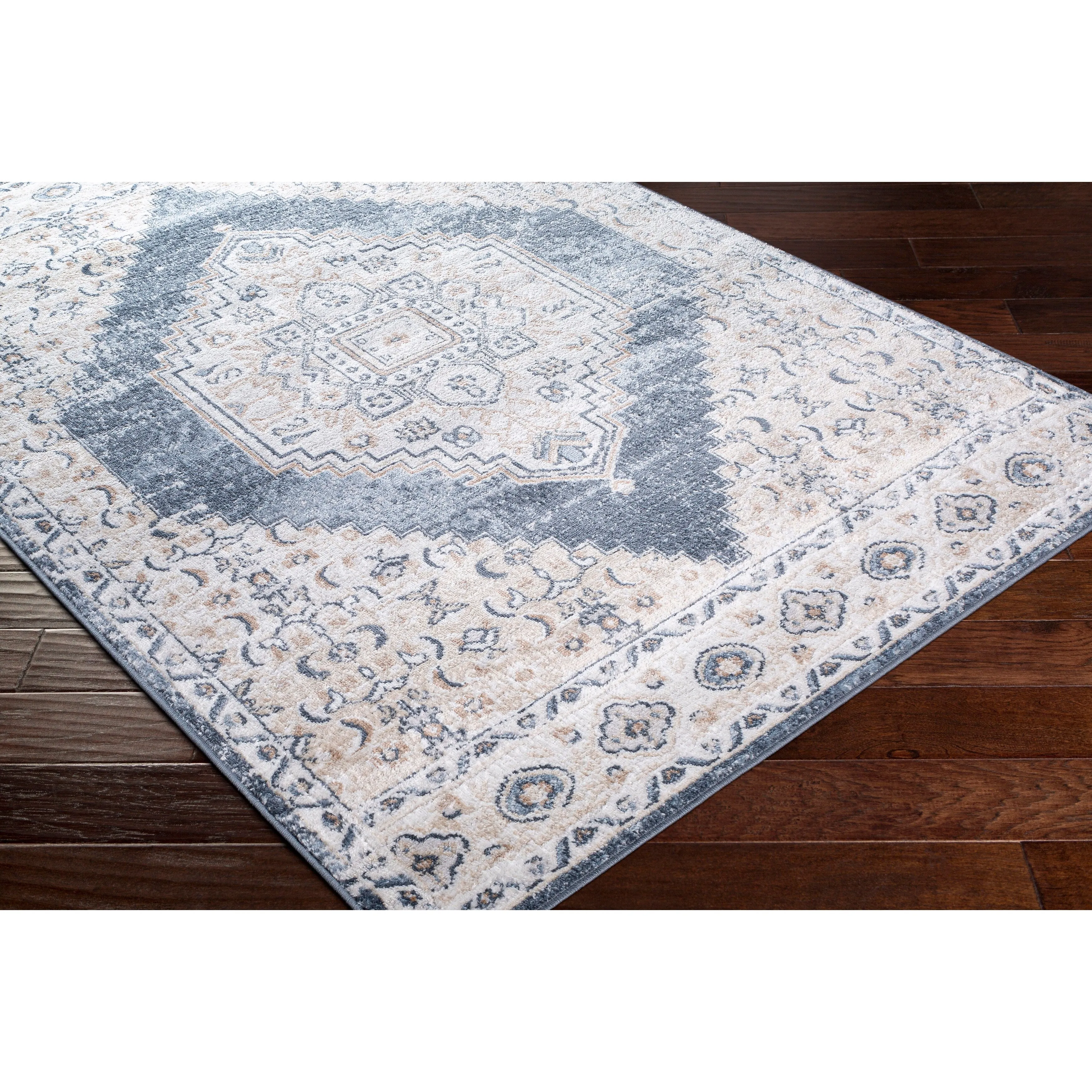 Livabliss Neal Distressed Persian Medallion Area Rug