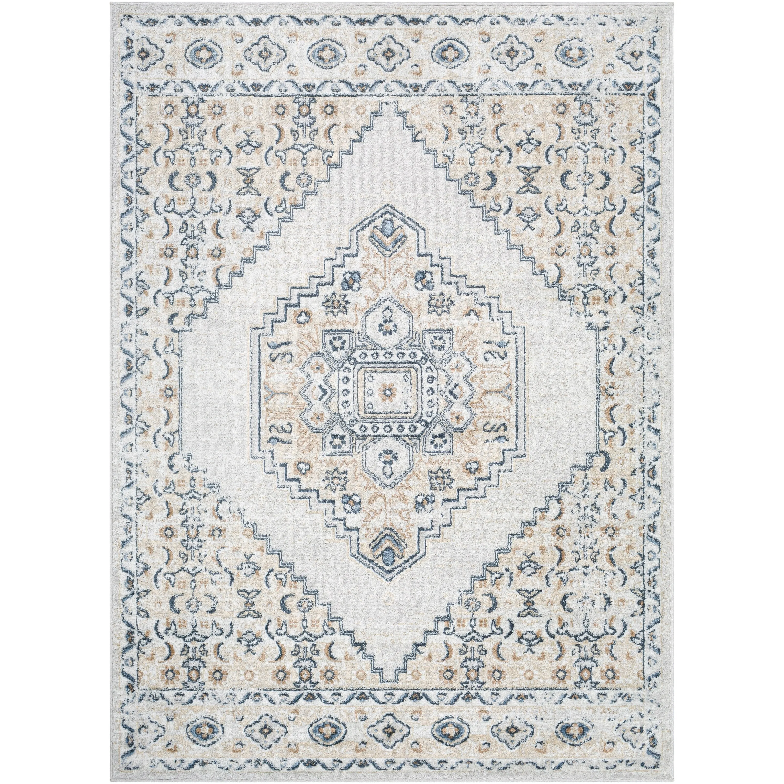 Livabliss Neal Distressed Persian Medallion Area Rug