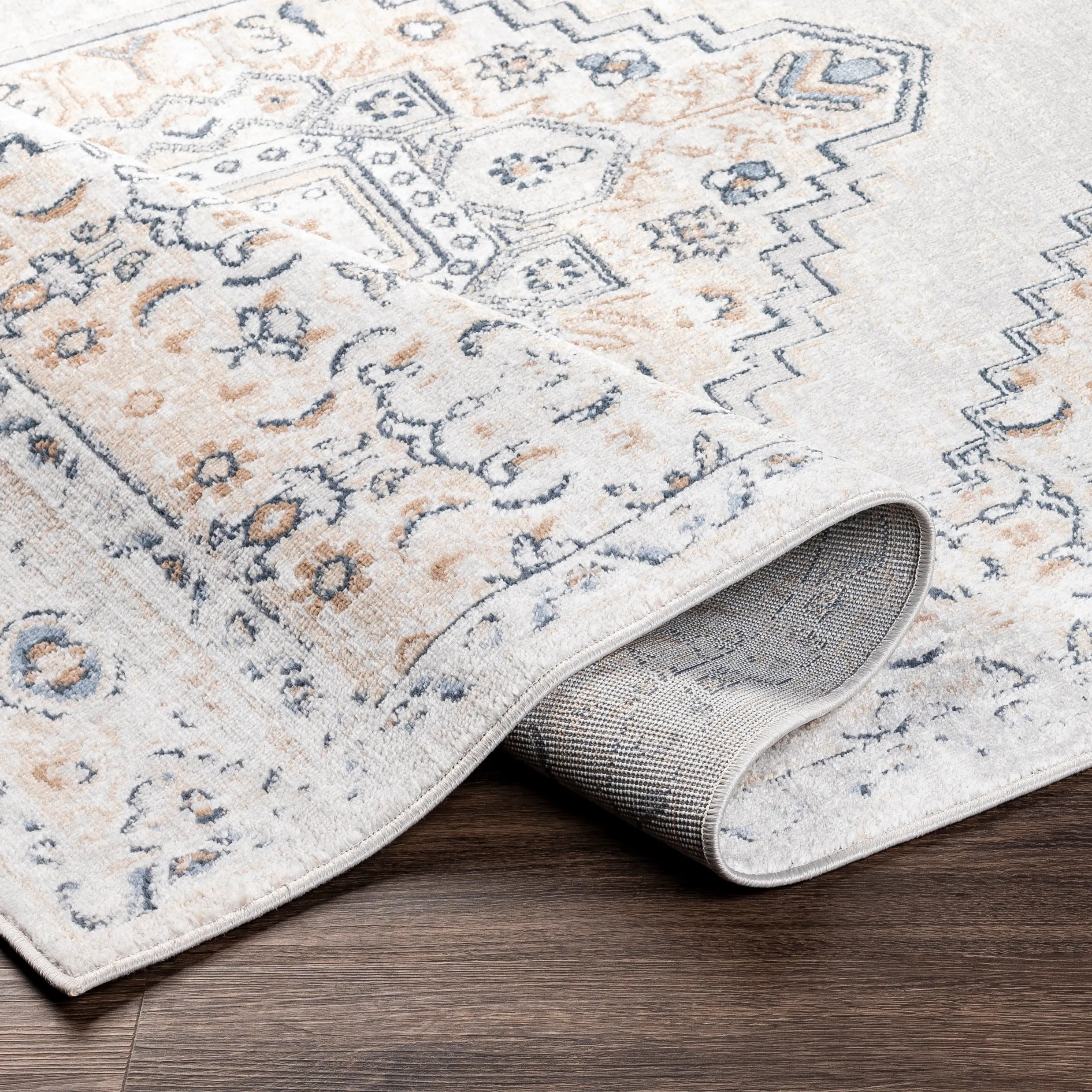 Livabliss Neal Distressed Persian Medallion Area Rug