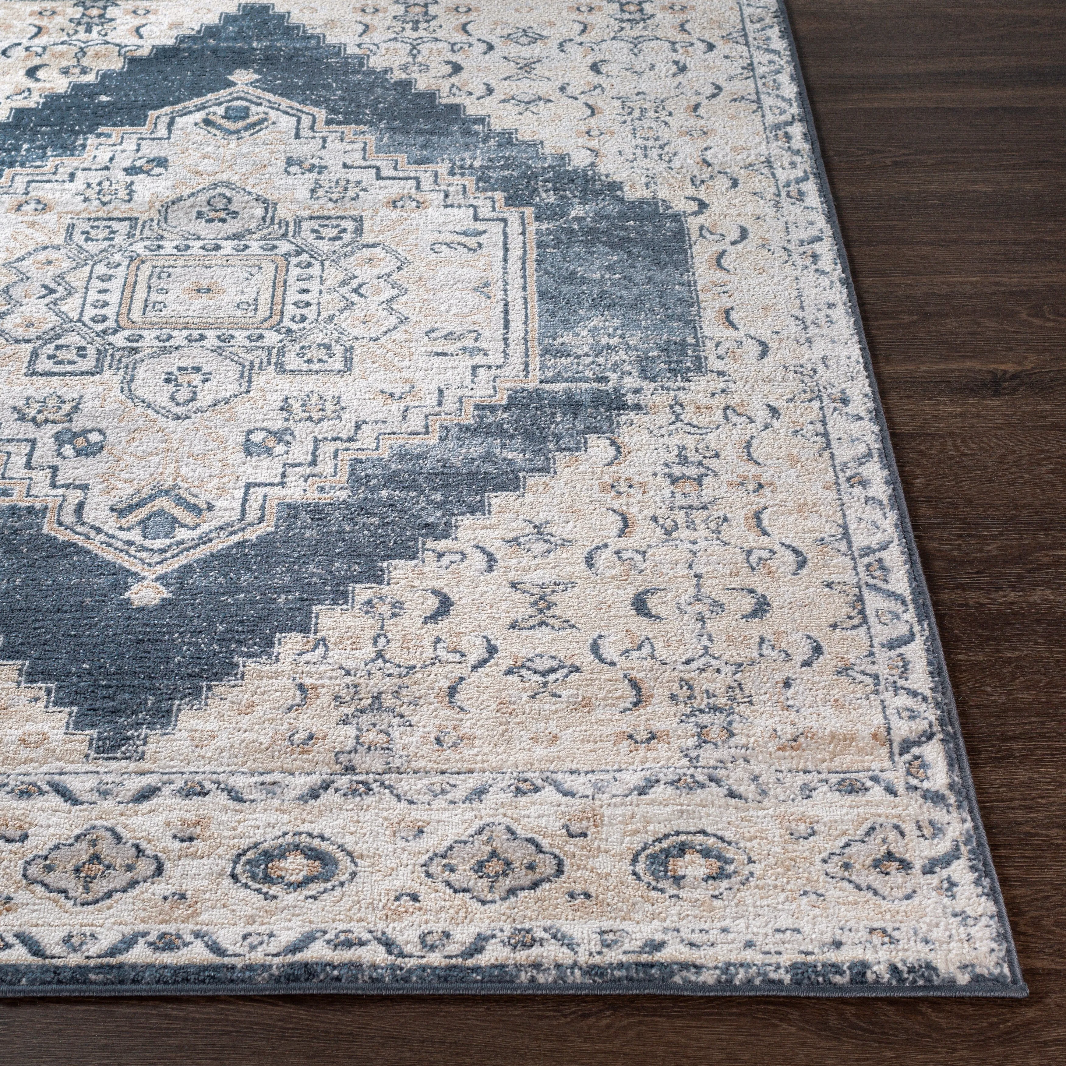 Livabliss Neal Distressed Persian Medallion Area Rug