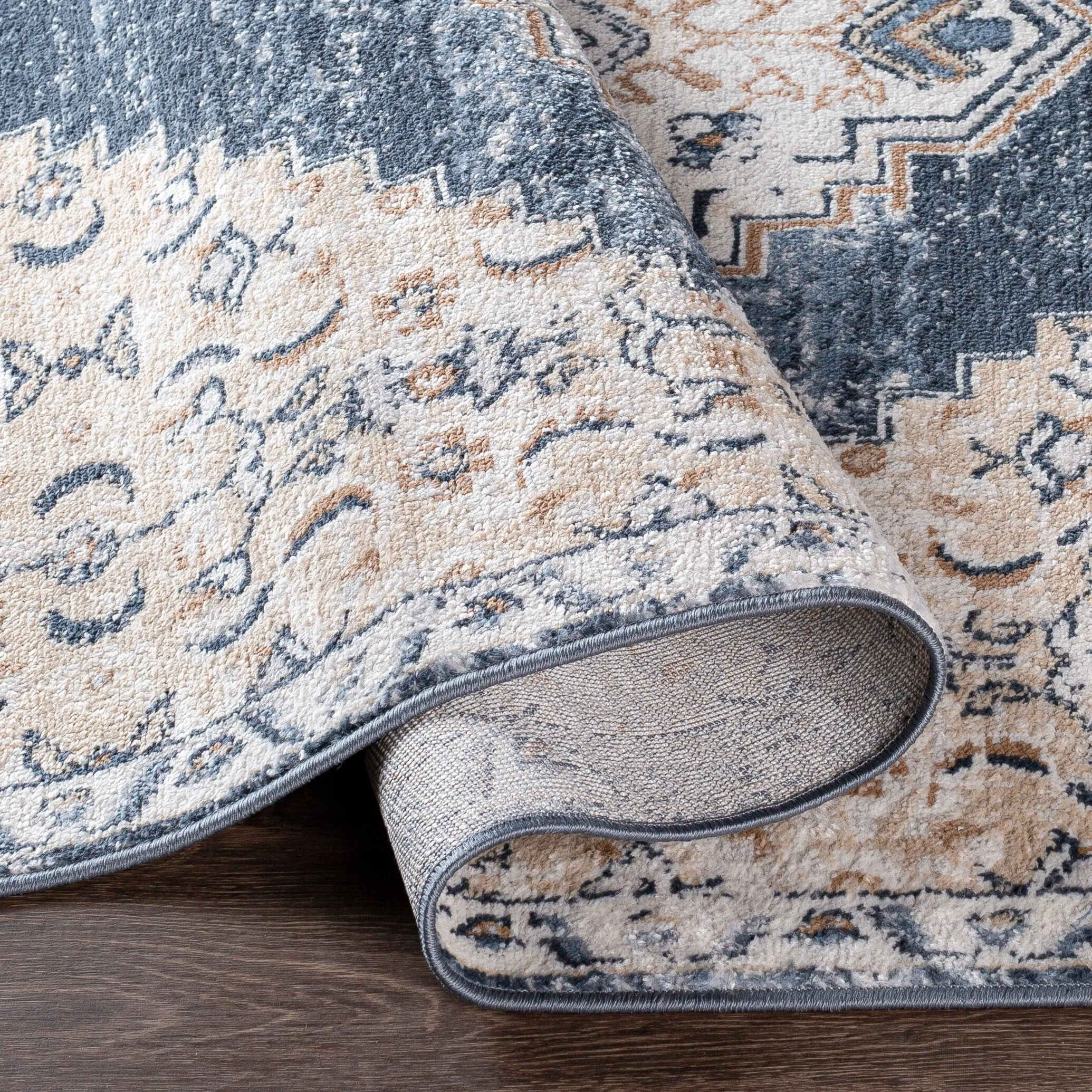 Livabliss Neal Distressed Persian Medallion Area Rug