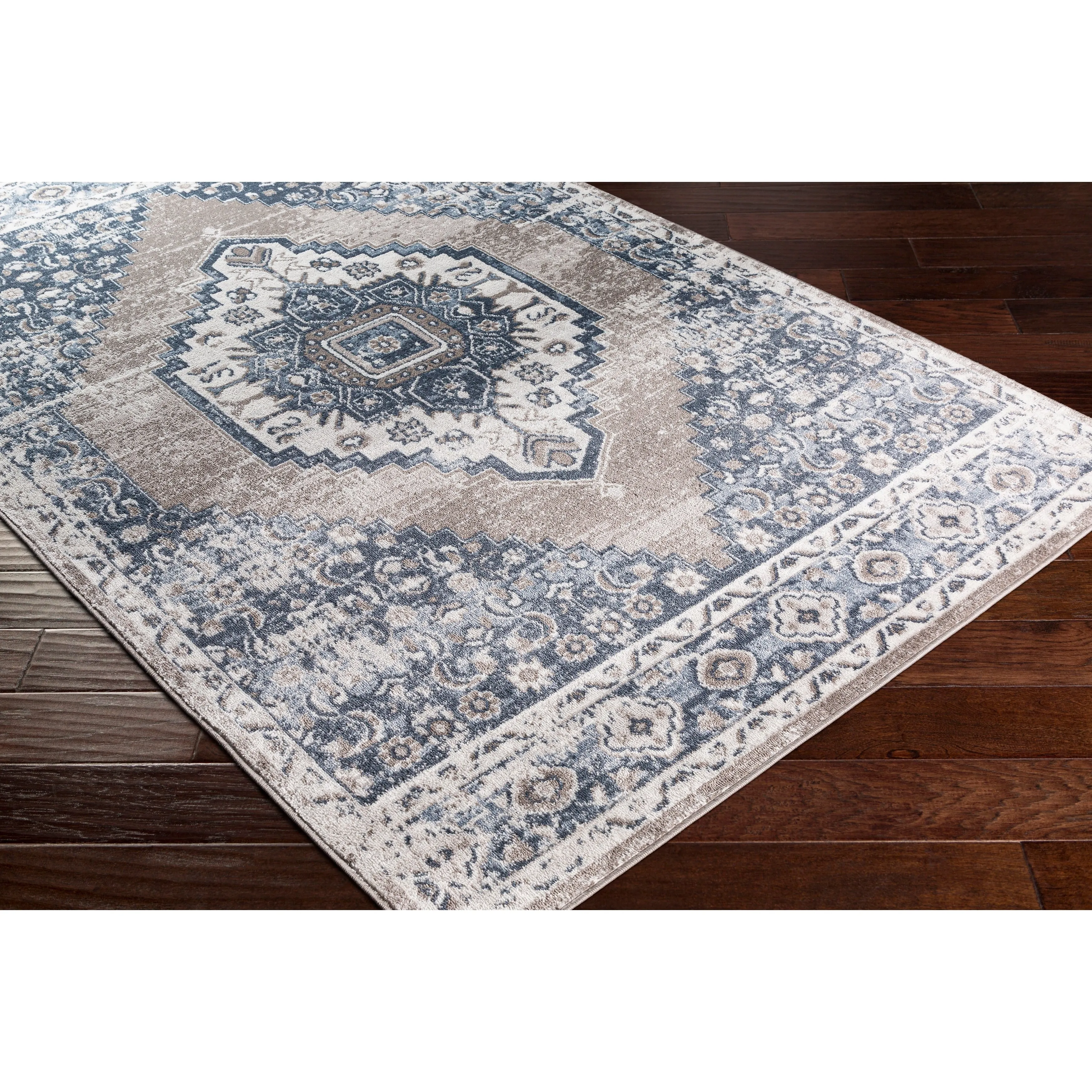 Livabliss Neal Distressed Persian Medallion Area Rug