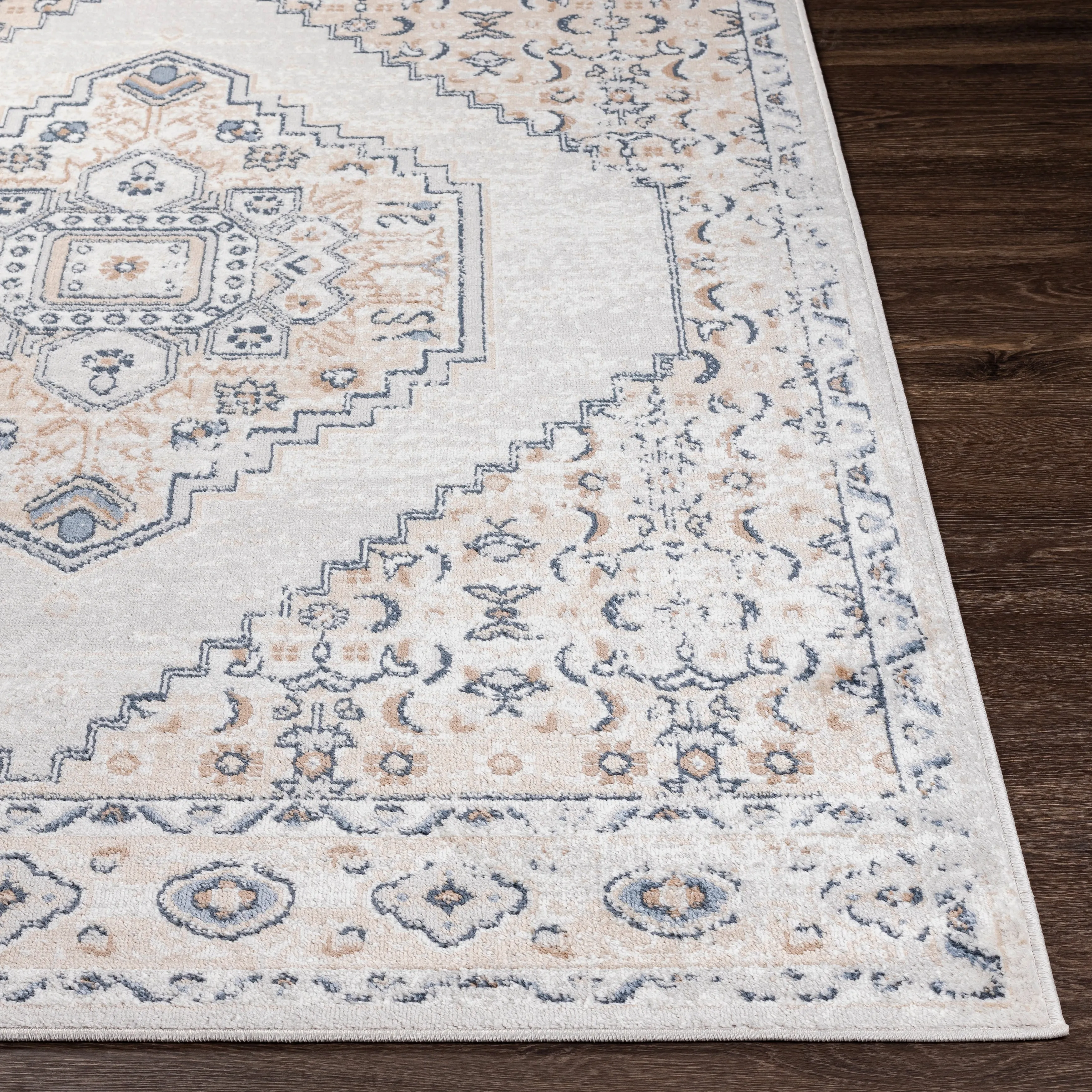 Livabliss Neal Distressed Persian Medallion Area Rug