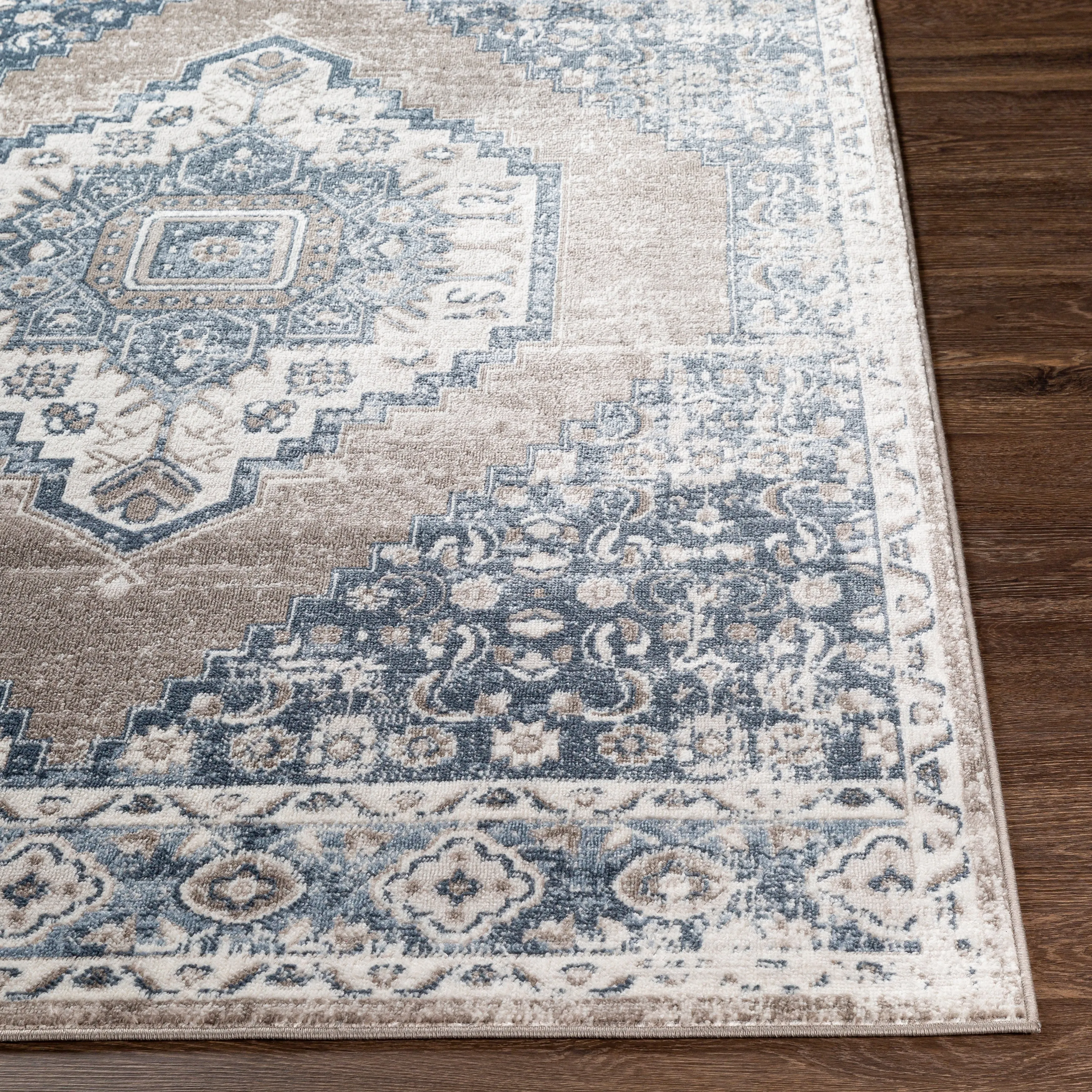 Livabliss Neal Distressed Persian Medallion Area Rug