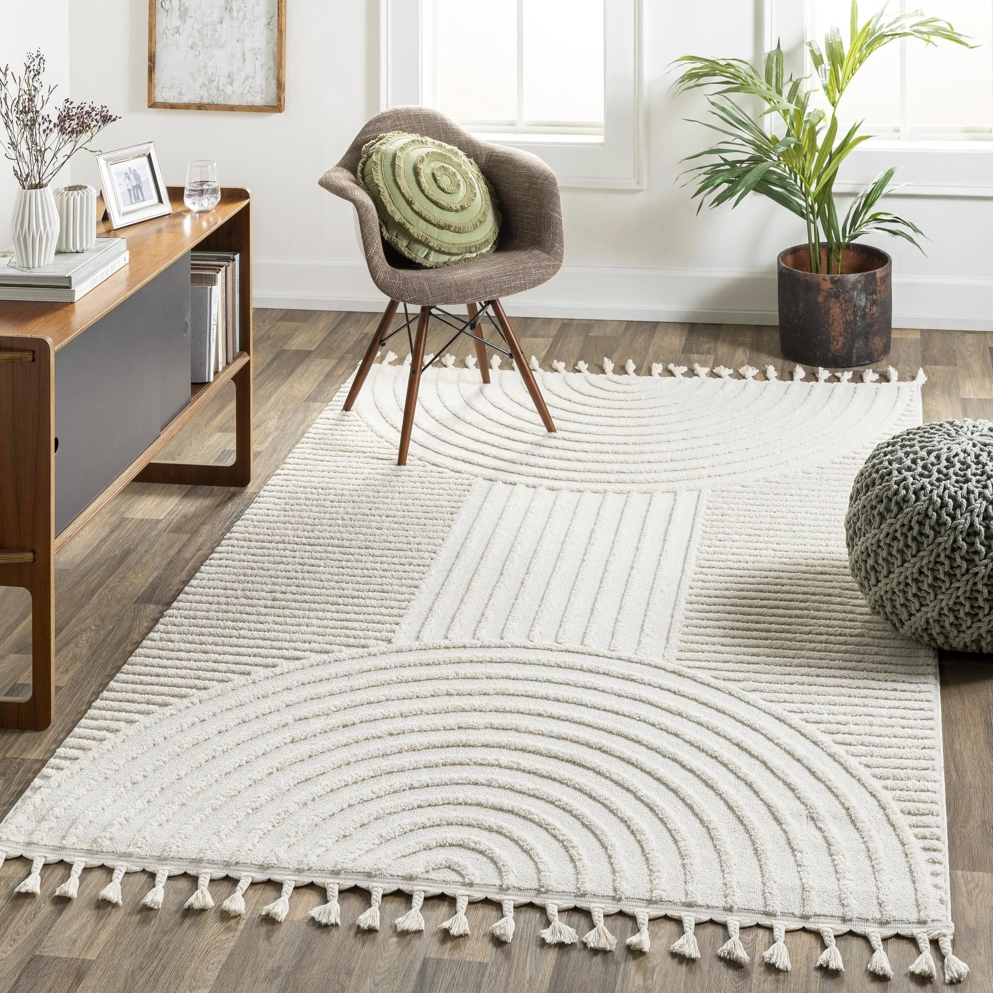 Livabliss Nora Minimalist Tribal Area Rug