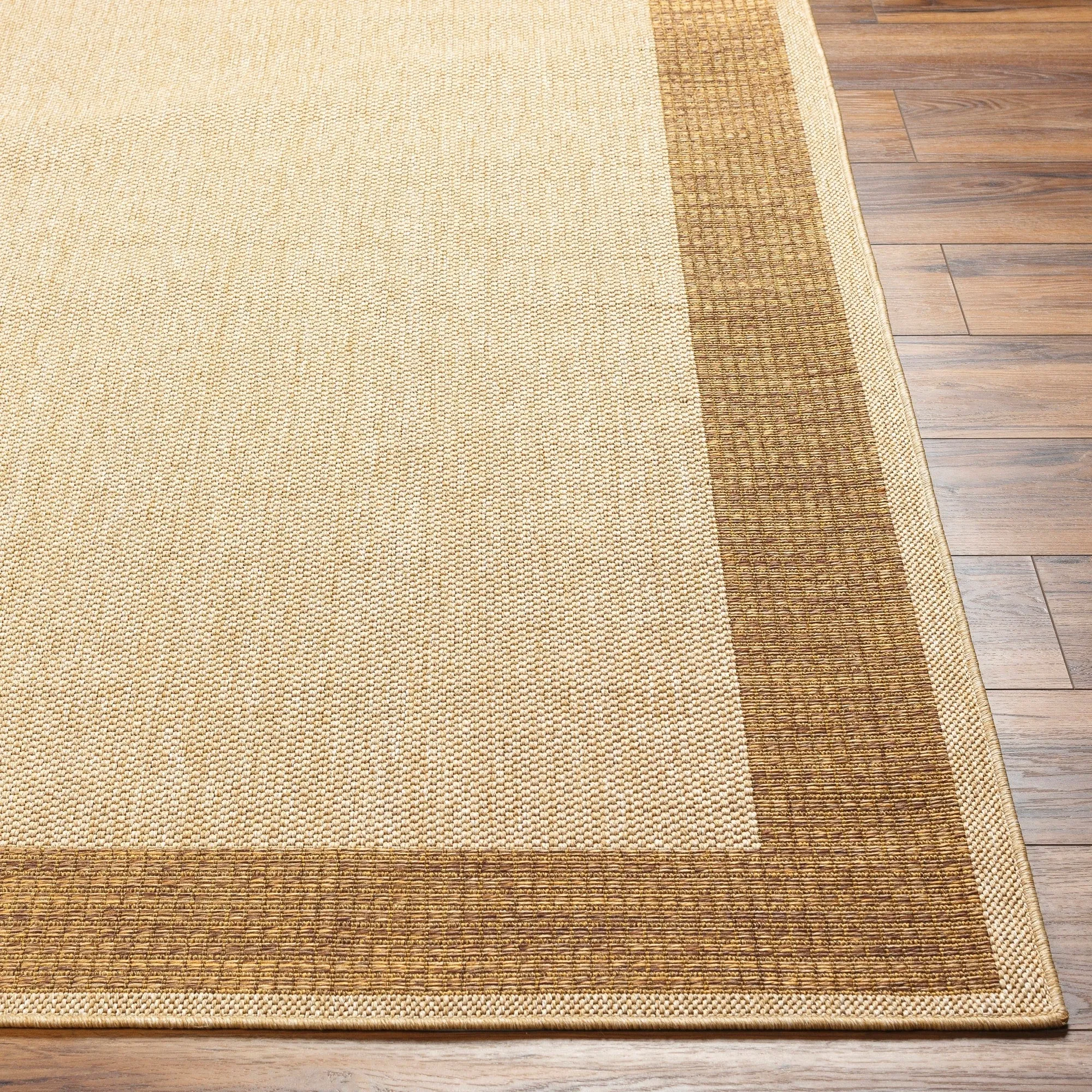 Livabliss Pismo Indoor/ Outdoor Simple Border Area Rug