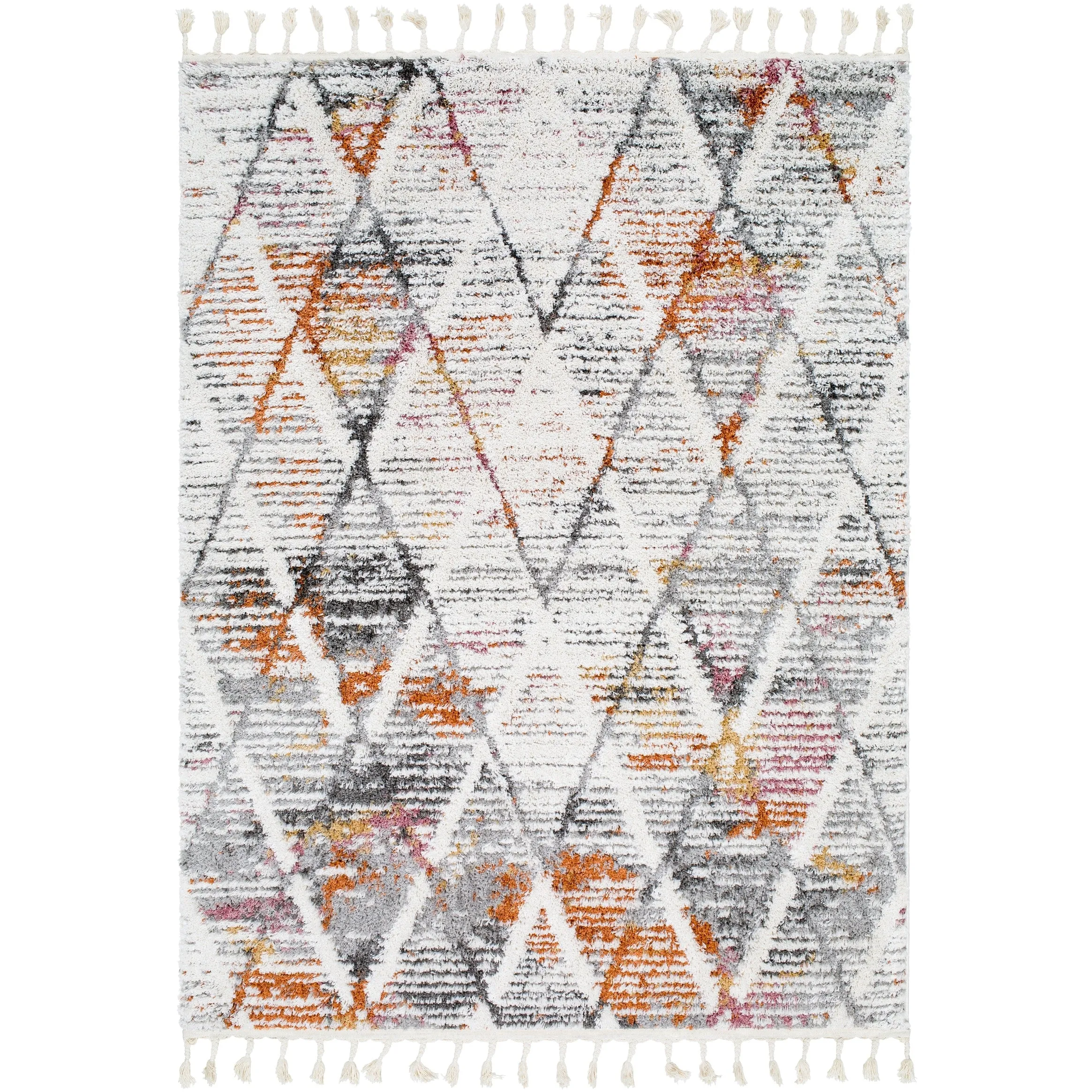 Livabliss Polaris Modern Diamond Trellis Plush Area Rug