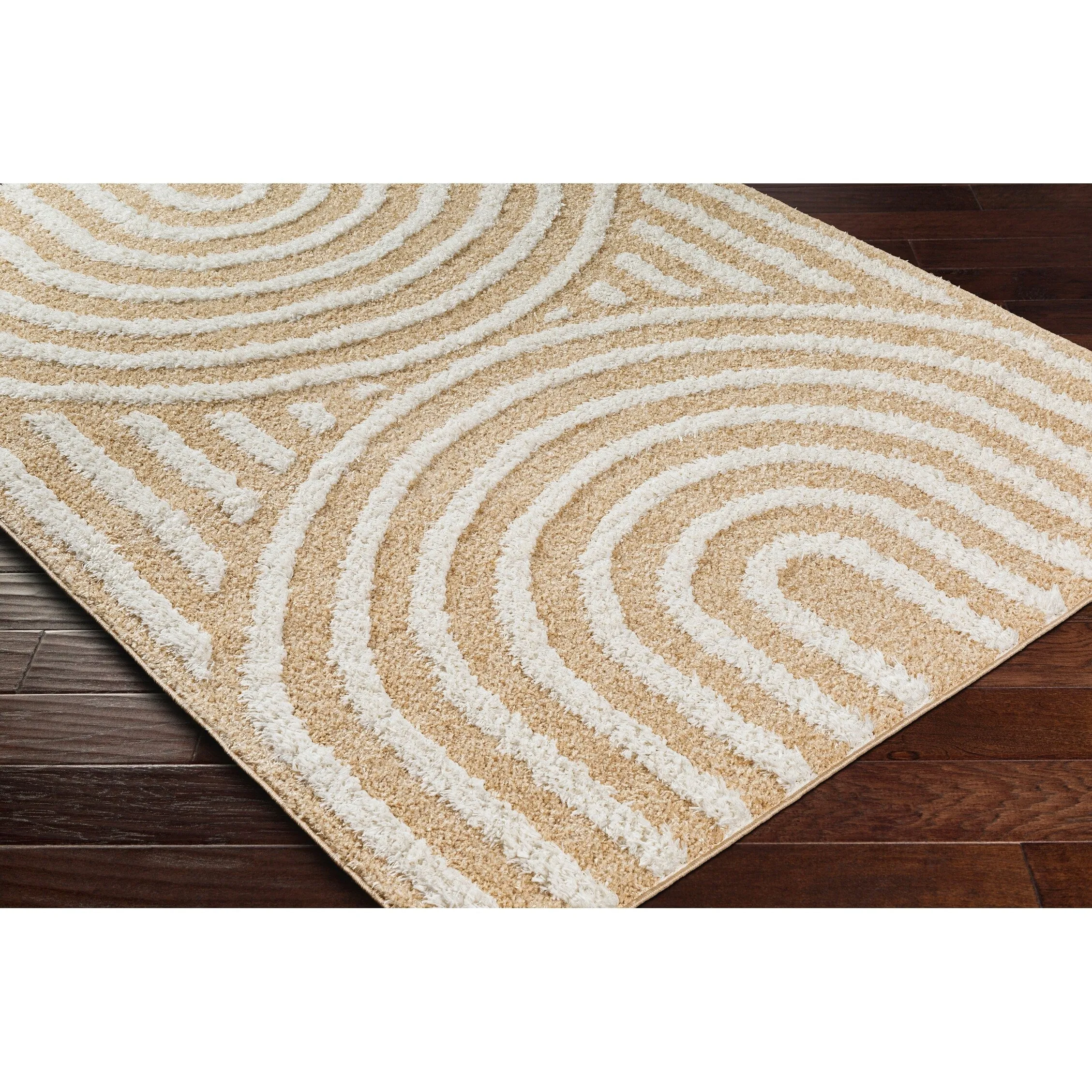 Livabliss Rodos Mod Neutral Rainbow Plush Area Rug