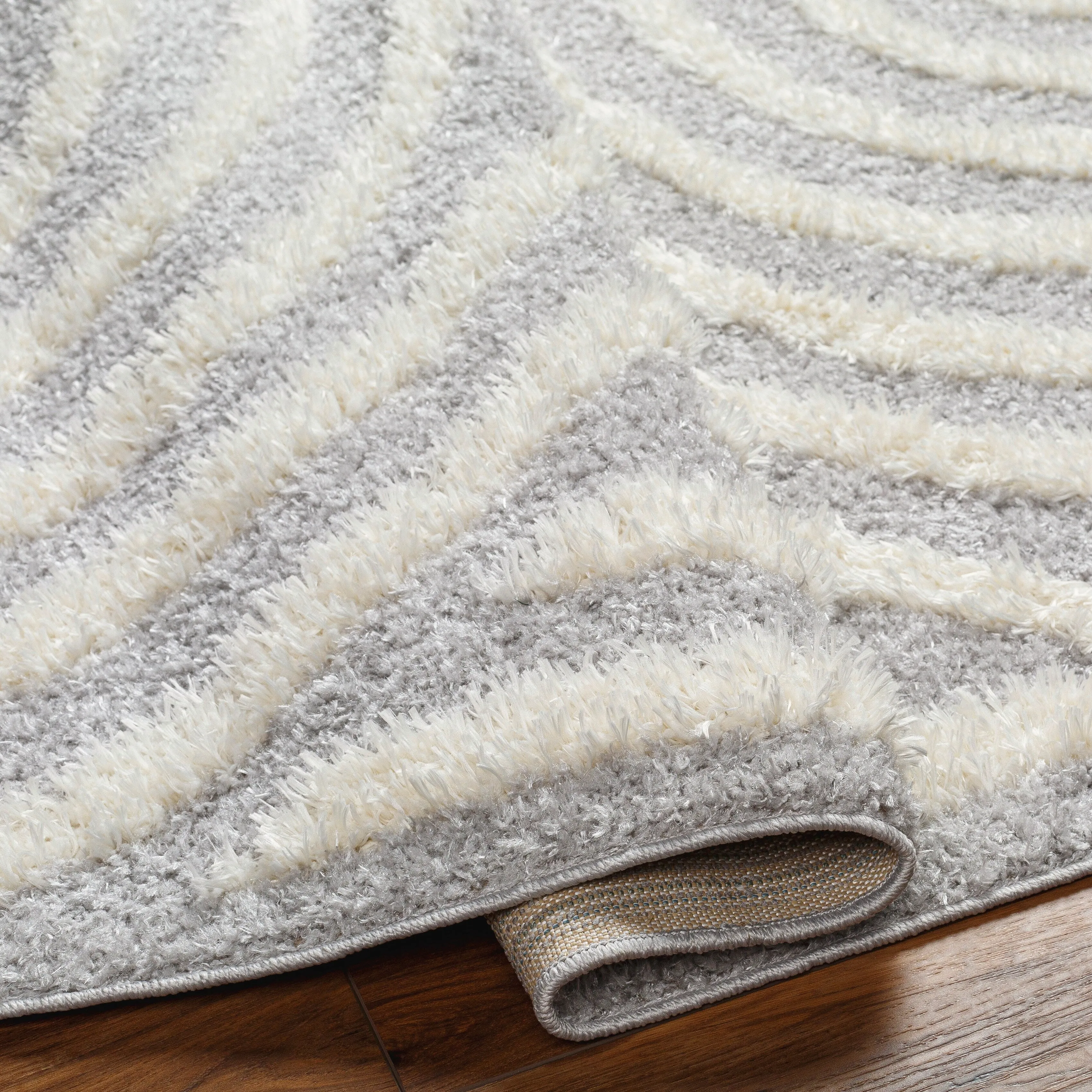 Livabliss Rodos Mod Neutral Rainbow Plush Area Rug