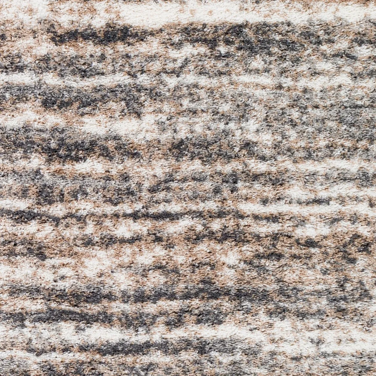 Livabliss Sabbie Plush Heathered Stripe Area Rug