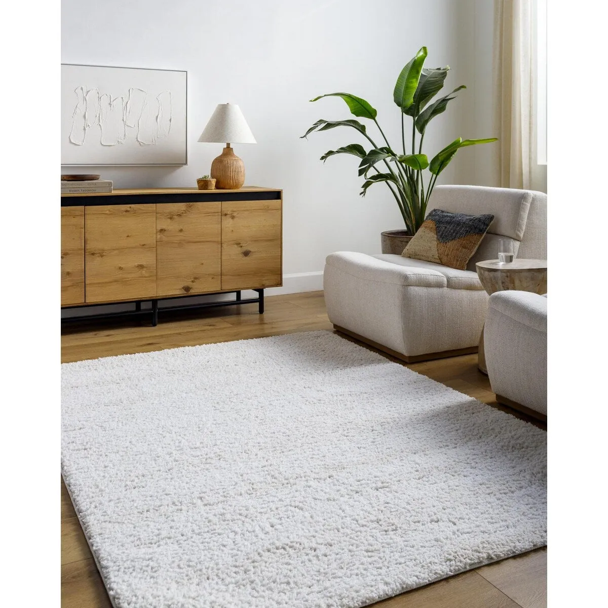 Livabliss Sacramento Shag Mid-Century Modern Abstract Area Rug