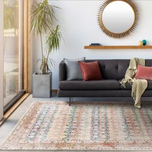 Livabliss Saffron Traditional Paisley Machine Washable Area Rug