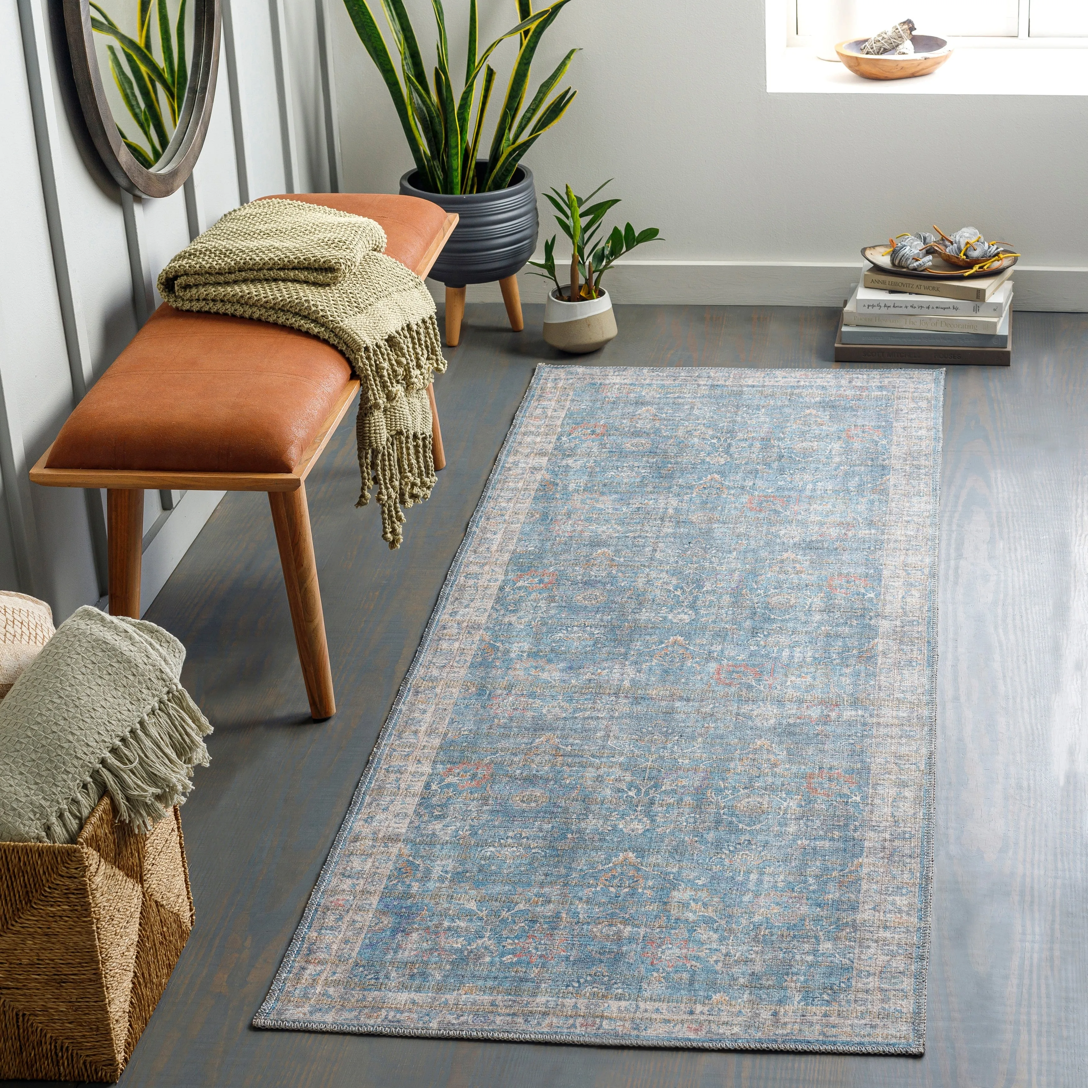 Livabliss Salima Traditional Vintage Machine Washable Area Rug