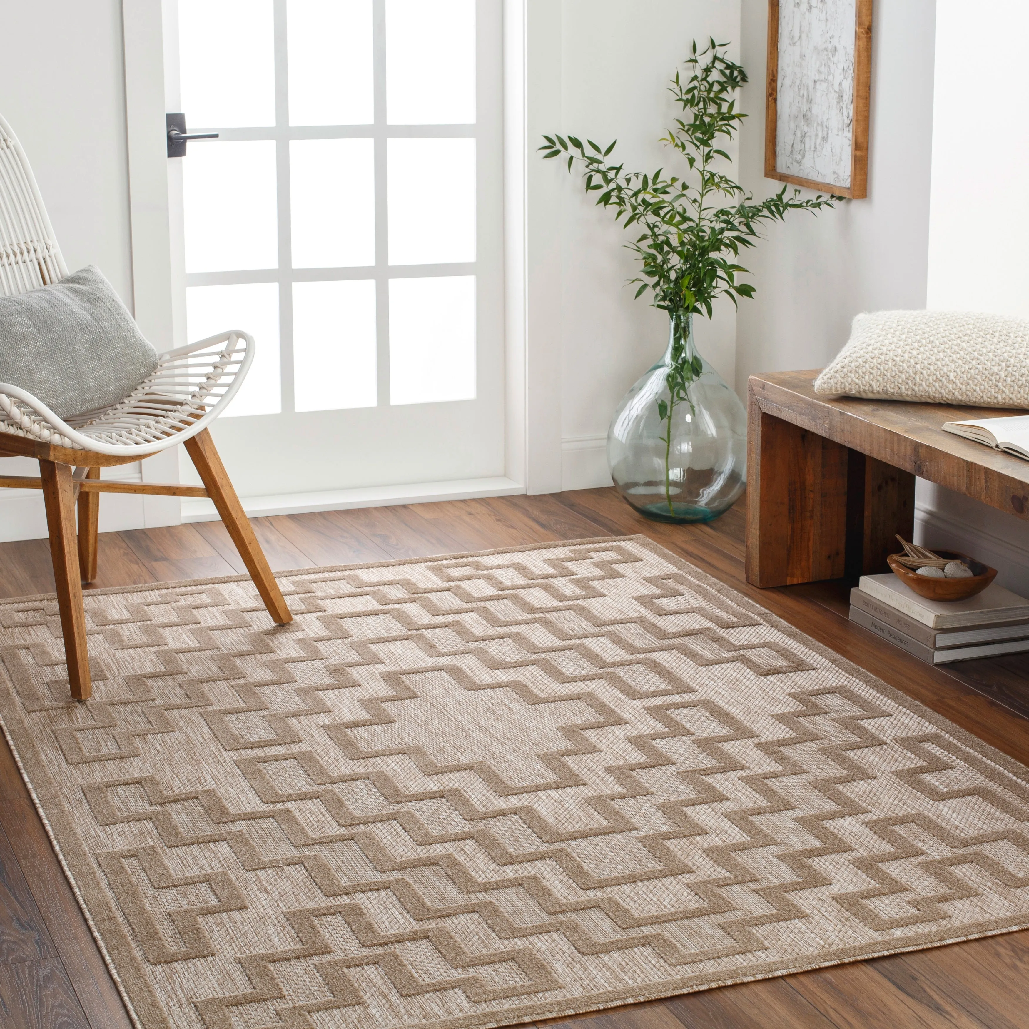 Livabliss San Diego Indoor/ Outdoor Geometric Area Rug