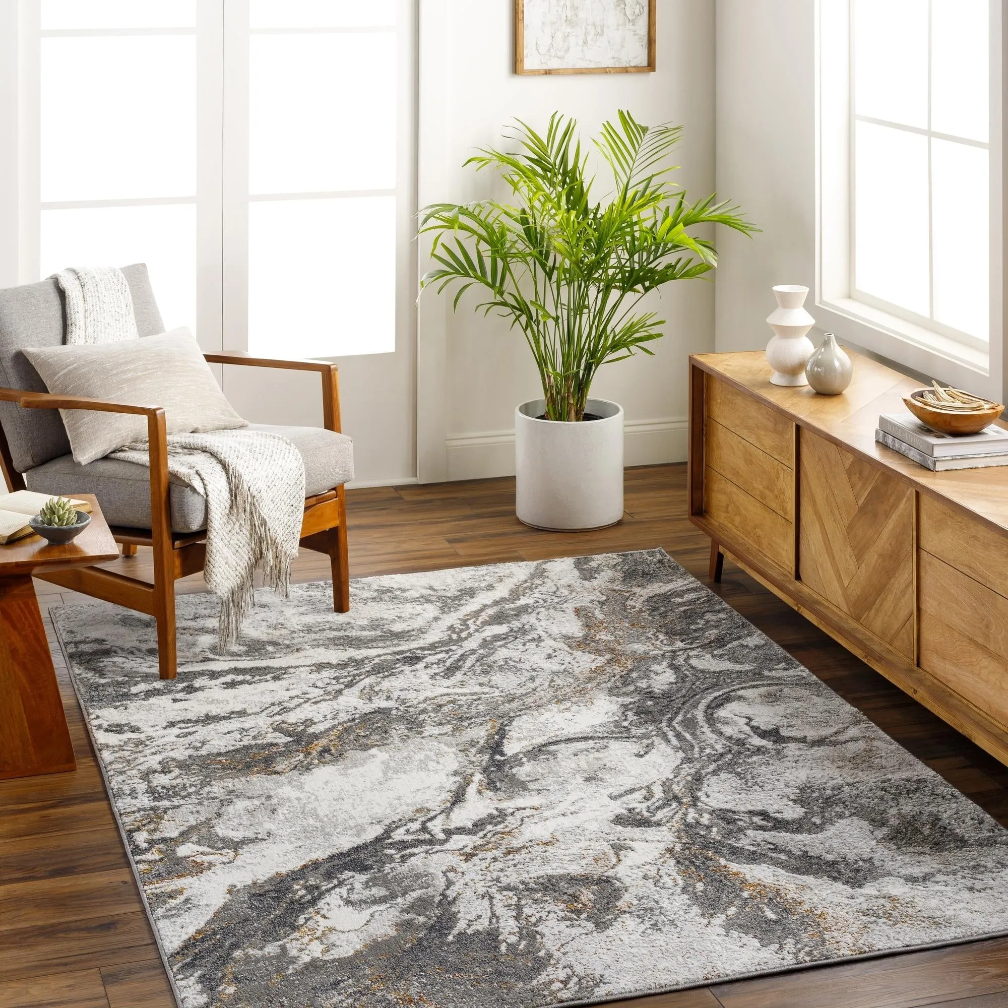 Livabliss San Francisco Minimalist Abstract Area Rug