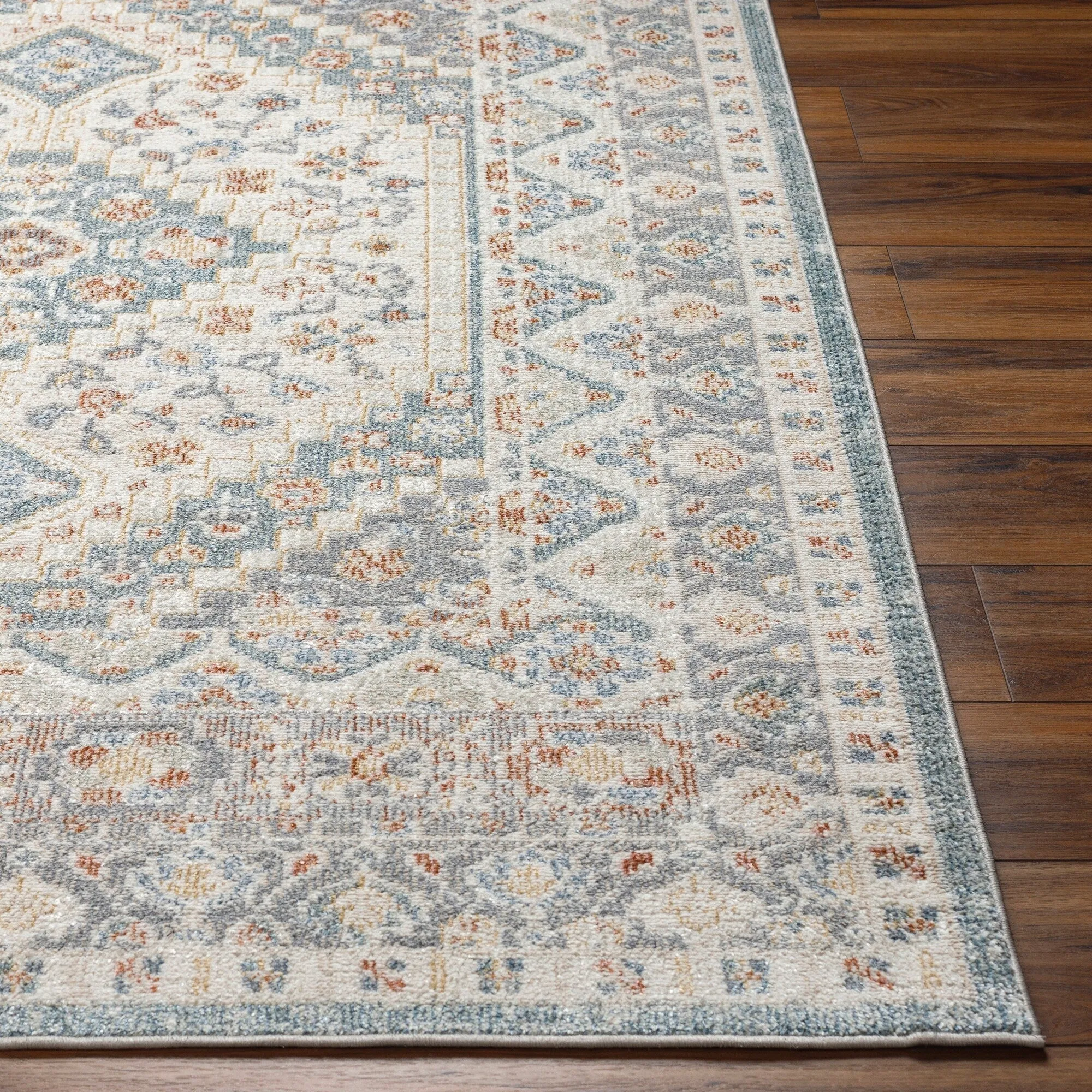 Livabliss Santana Traditional Medallion Washable Area Rug
