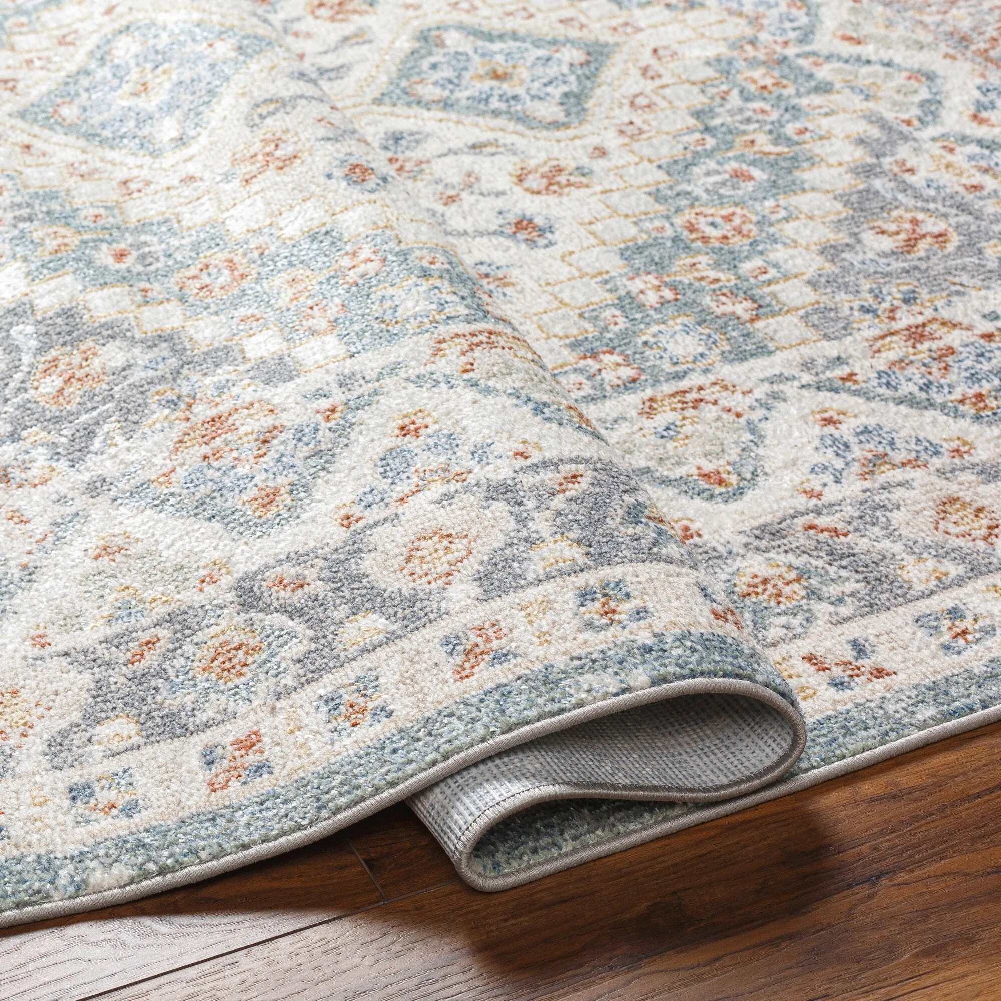 Livabliss Santana Traditional Medallion Washable Area Rug