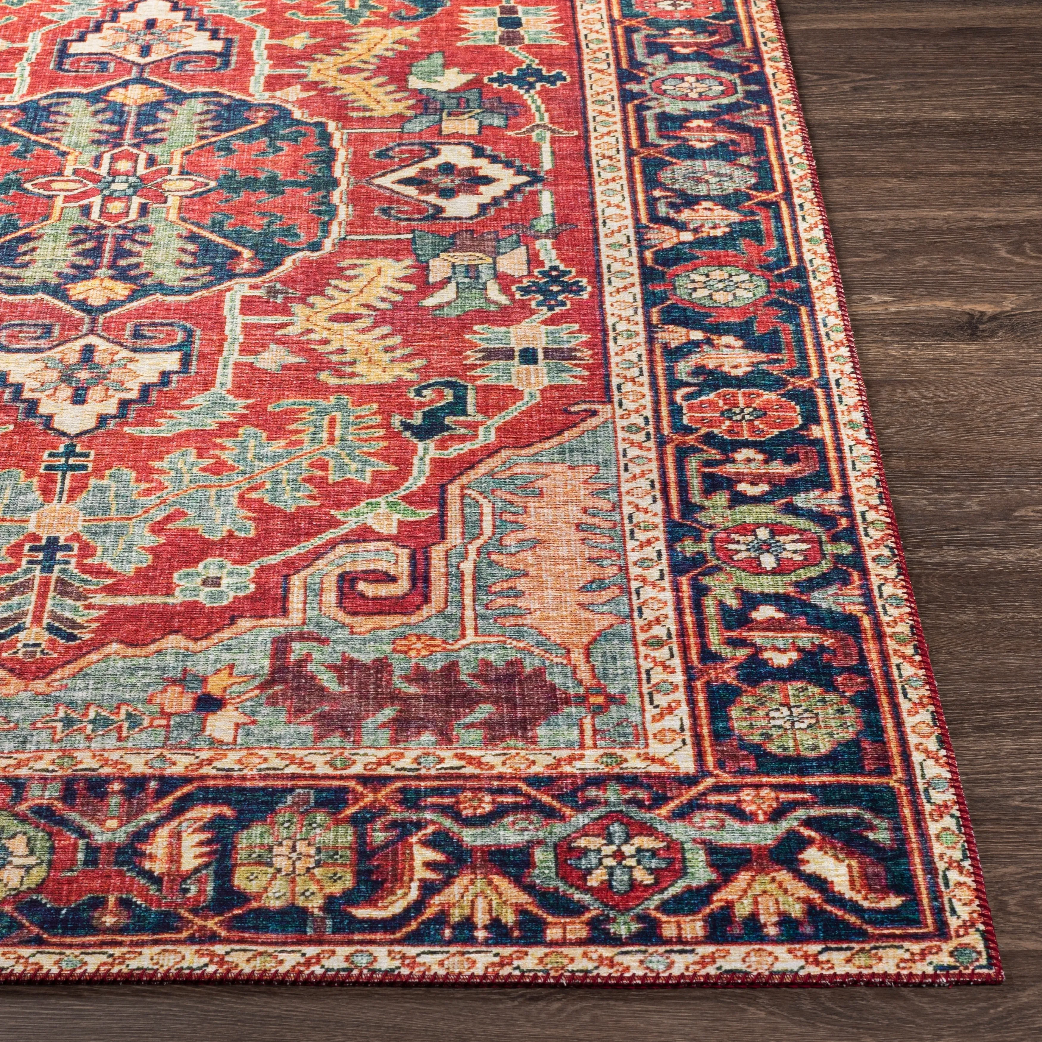 Livabliss Shaelyn Oriental Medallion Printed Area Rug