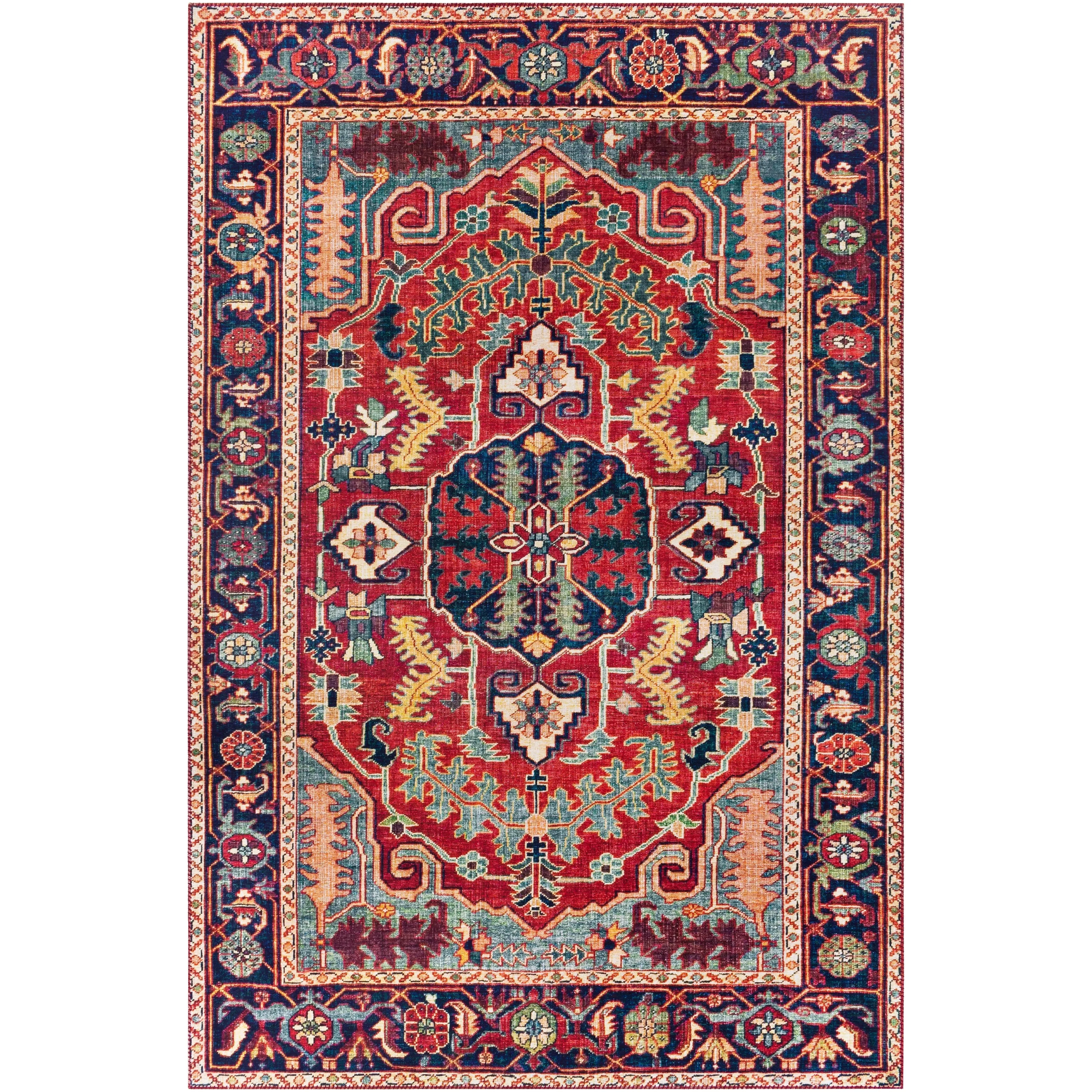 Livabliss Shaelyn Oriental Medallion Printed Area Rug