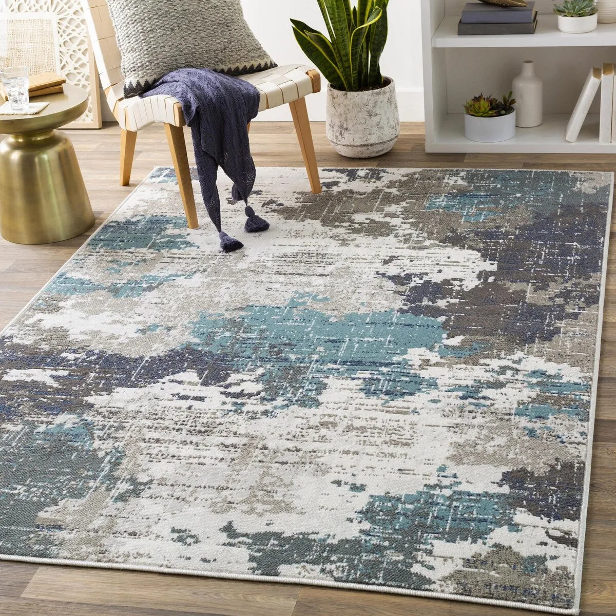 Livabliss Skagen Abstract Industrial Area Rug