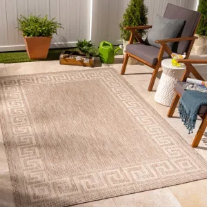 Livabliss Tuareg Greek Border Outdoor Rug