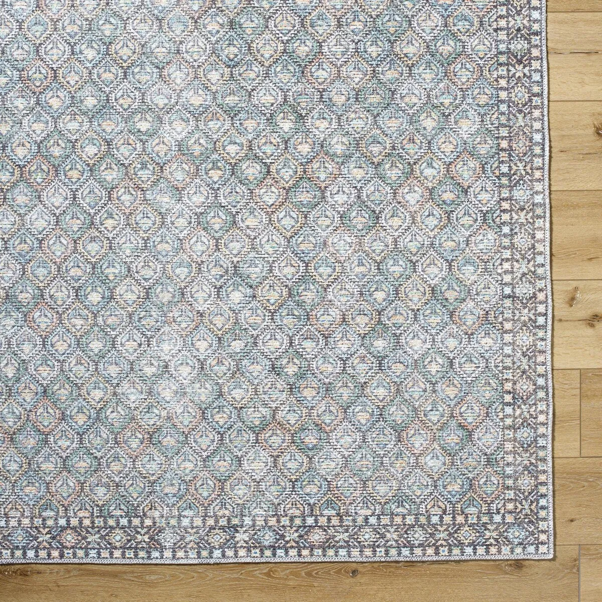 Livabliss Vinny Washable Traditional Area Rug