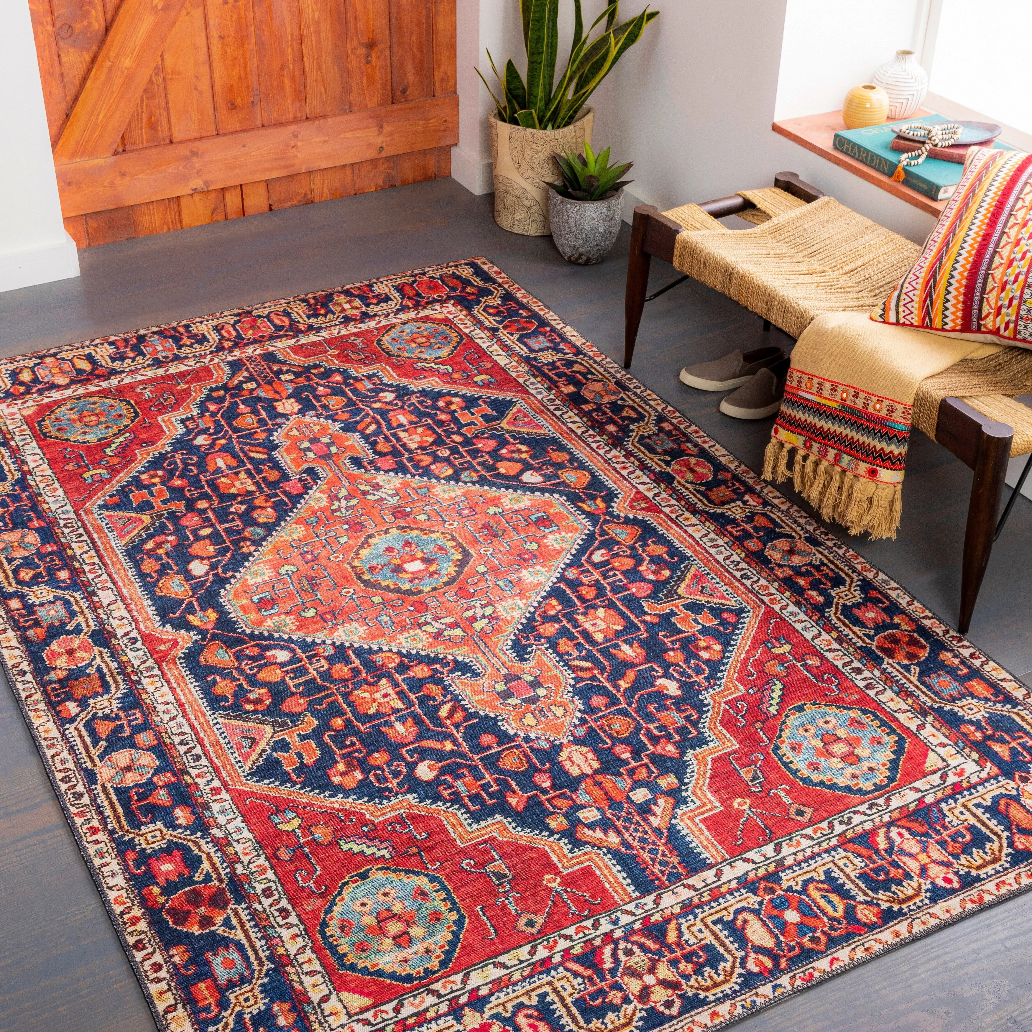 Livabliss Weijia Vintage Medallion Area Rug